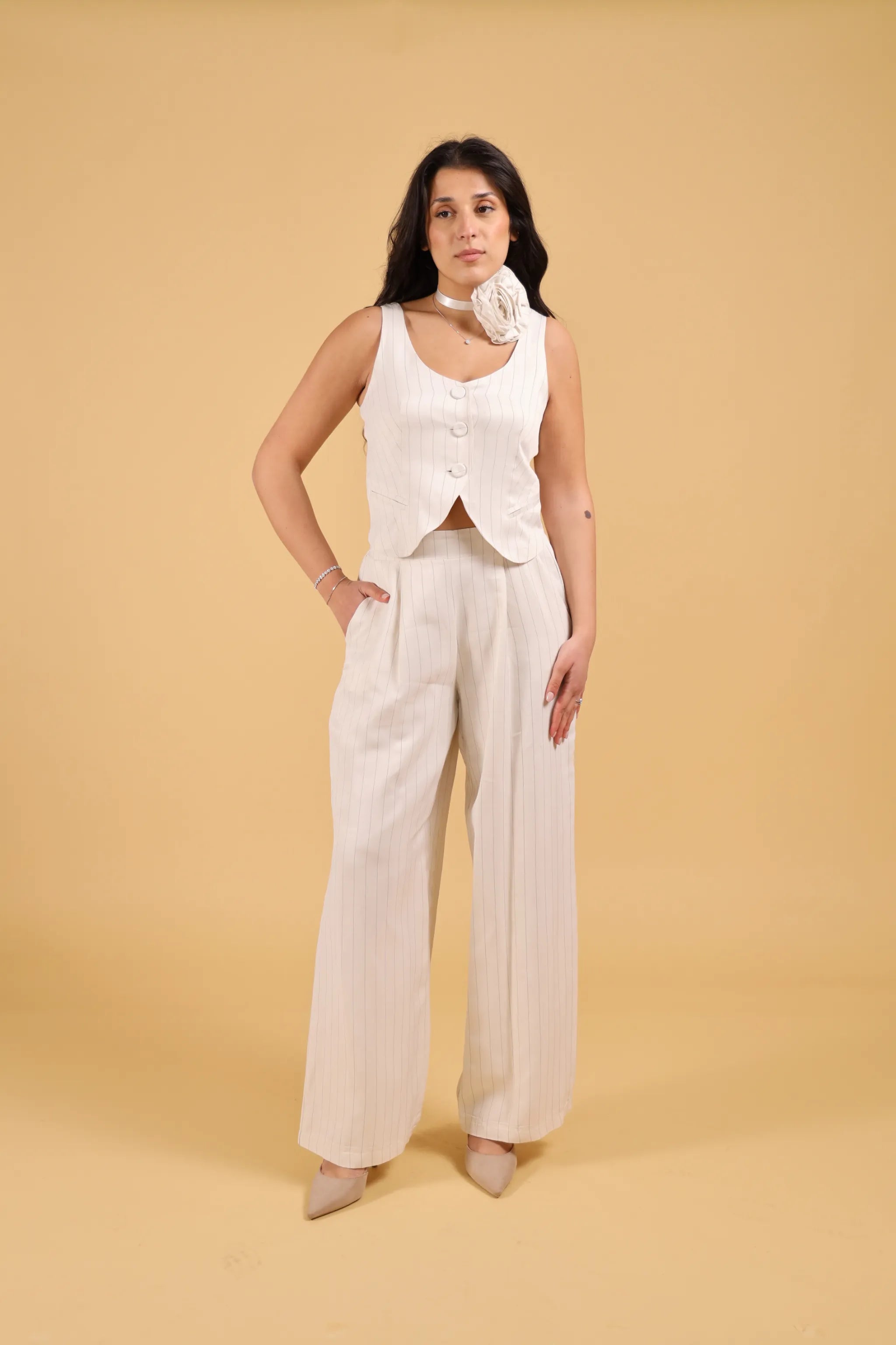 MAISON REBECCA-TAILLEUR FIORE RIGATO