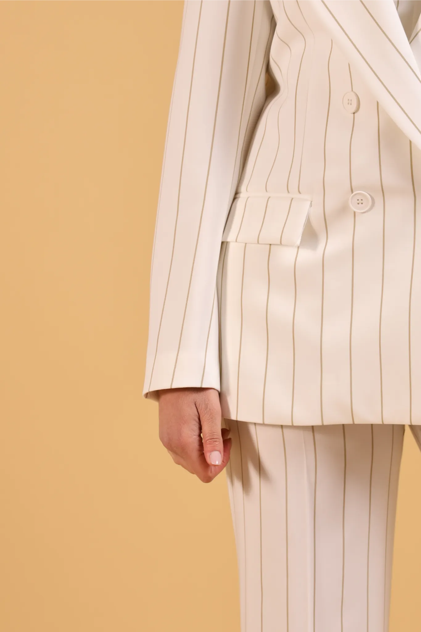 MAISON REBECCA-TAILLEUR 3 PEZZI RIGA CAMMELLO