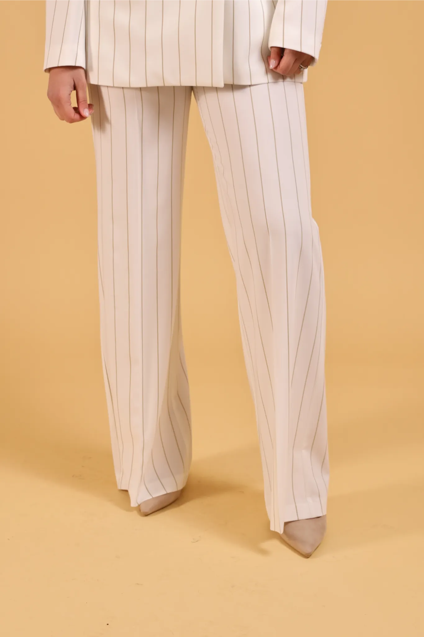 MAISON REBECCA-TAILLEUR 3 PEZZI RIGA CAMMELLO