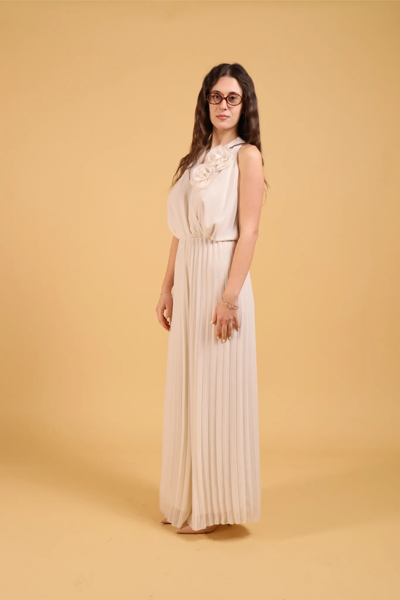 MAISON REBECCA-JUMPSUIT ROSE PLISSE&