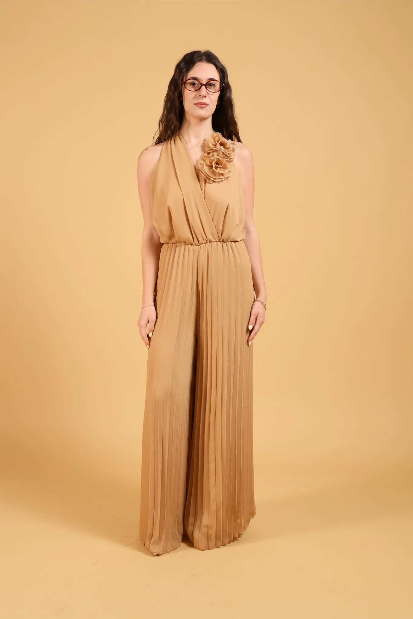 MAISON REBECCA-JUMPSUIT ROSE PLISSE&