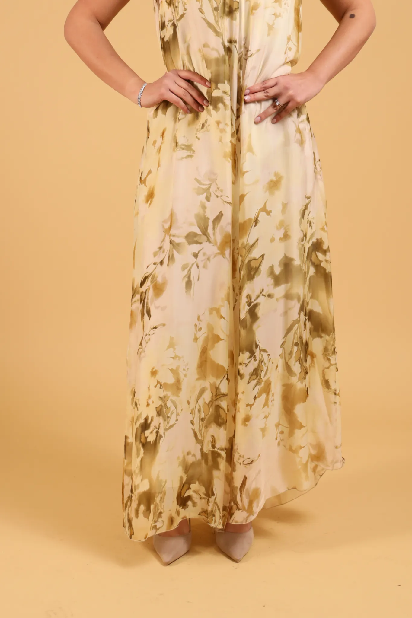 MAISON REBECCA-JUMPSUIT YELLOW FLOWER