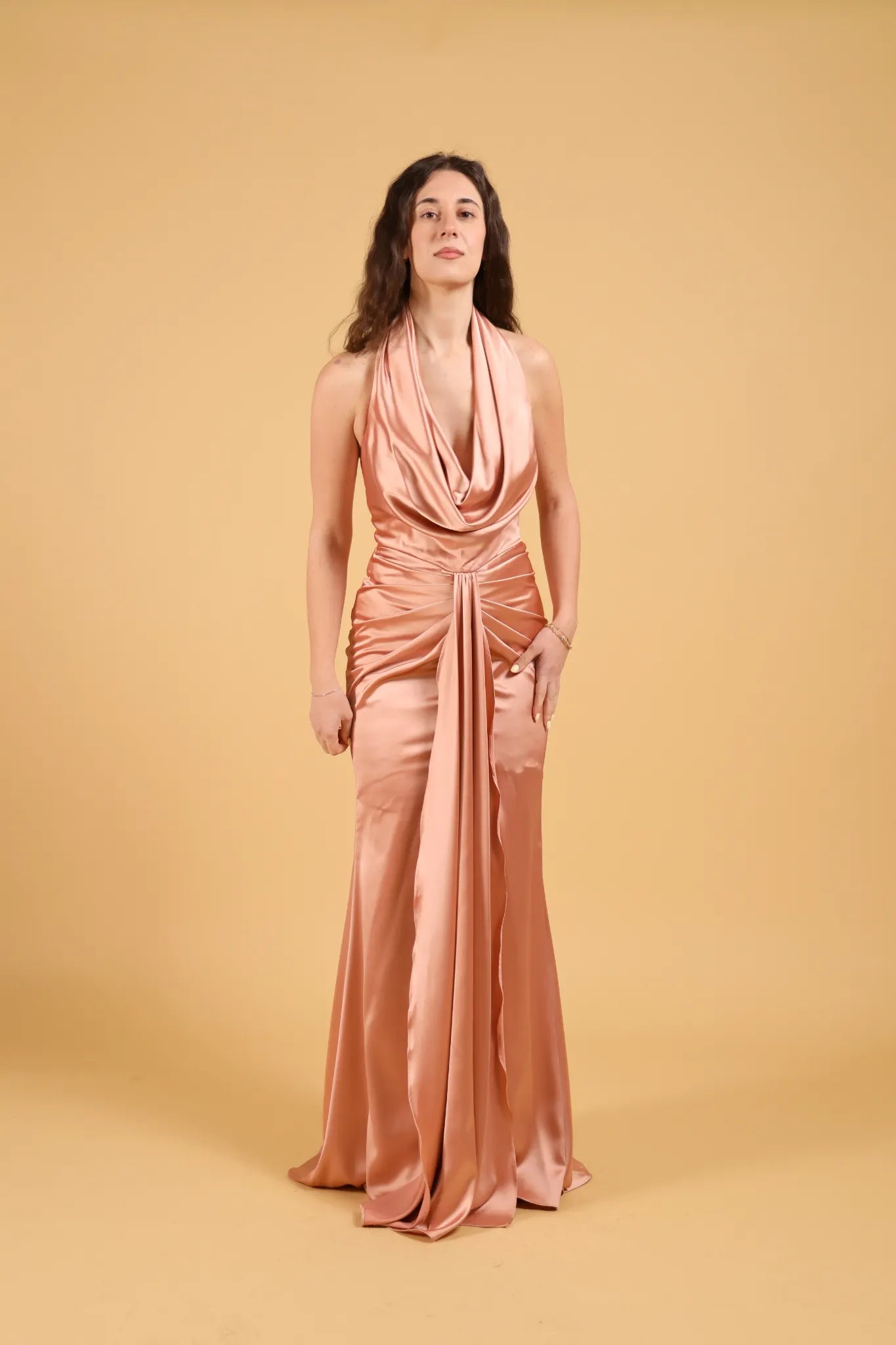 MAISON REBECCA-ABITO SCOLLURA MORBIDA ROSA