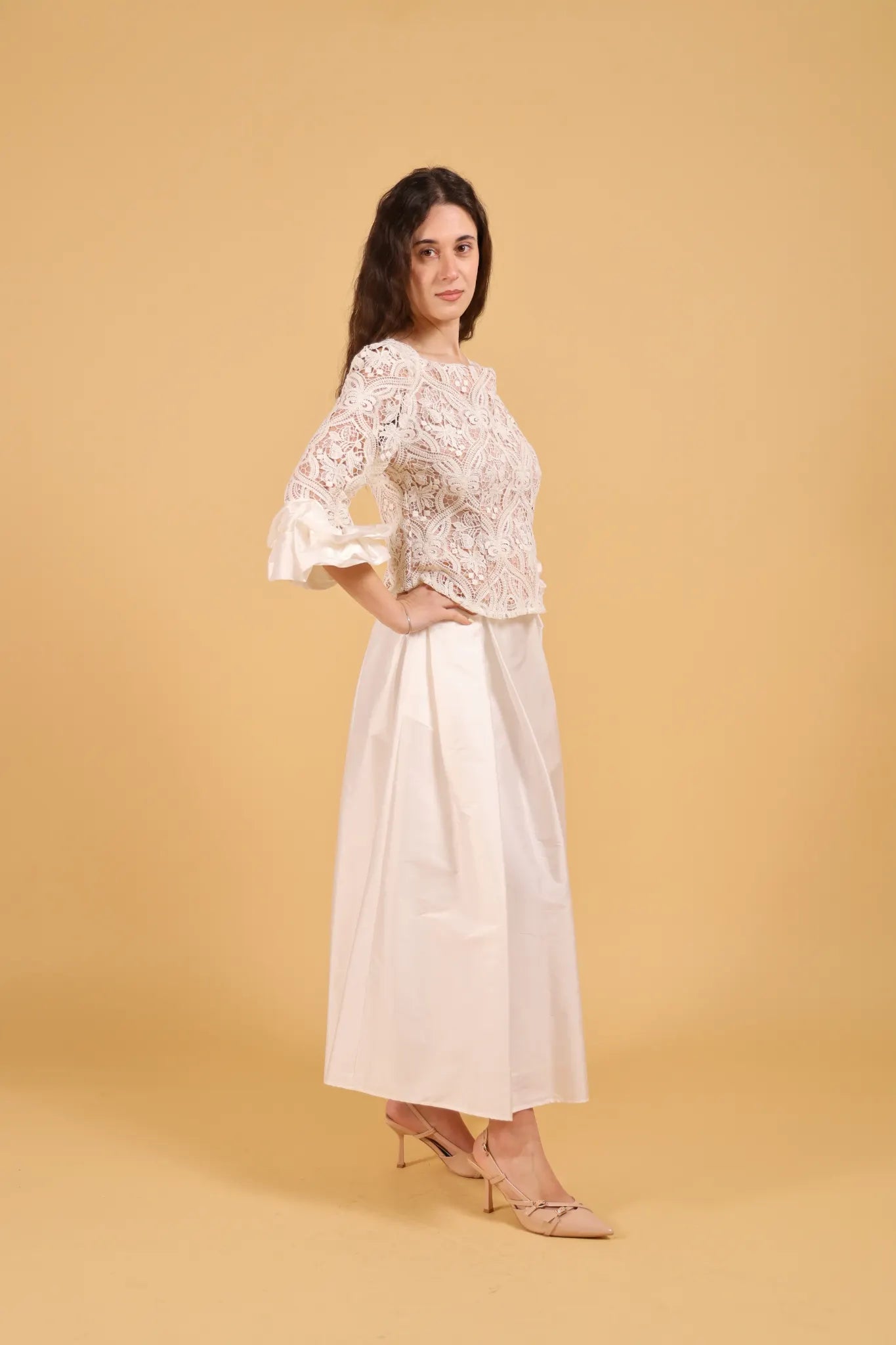 MAISON REBECCA-COMPLETO WHITE MACRAMè