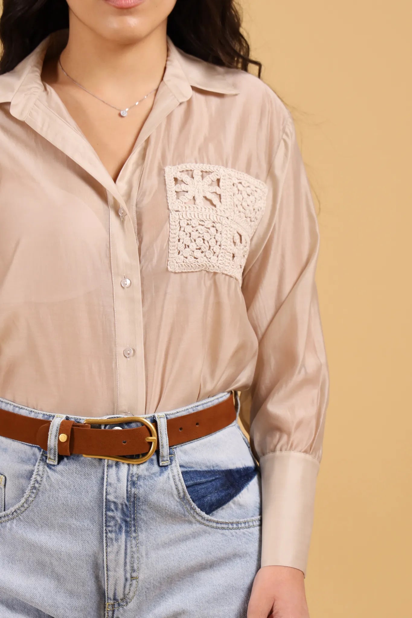 ATOS LOMBARDINI -CHEMISE TASCA RICAMO