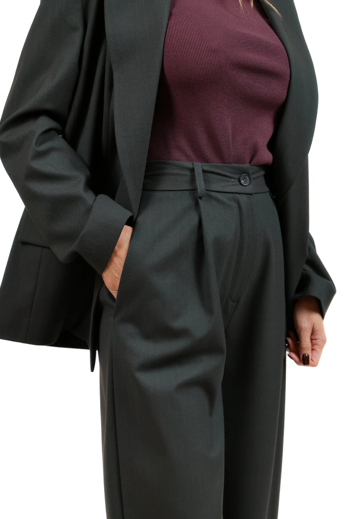 ESIKA PESIKA261-TAILLEUR VERDE GIACCA OVER