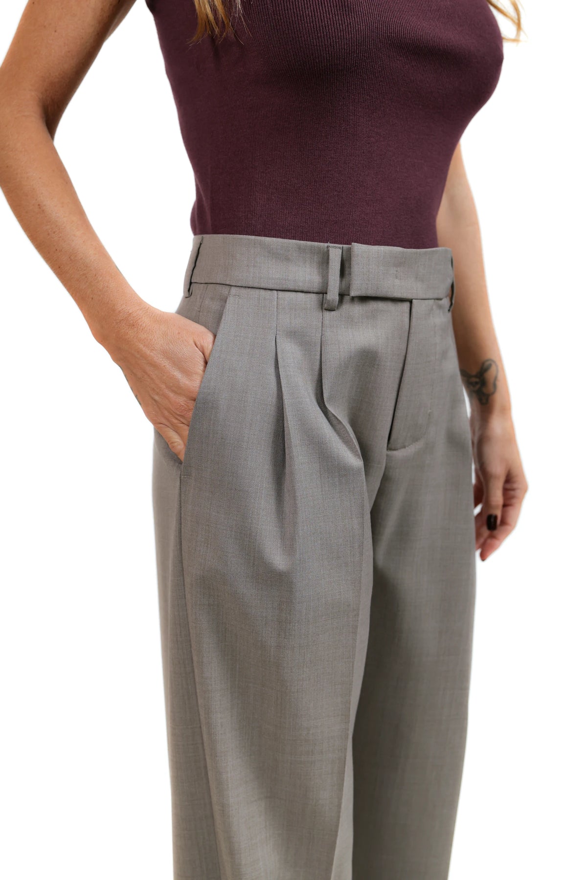 BRIGLIA PANTALONE WHITE SABBIA