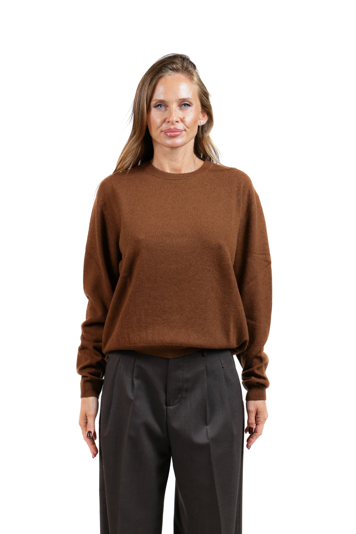 MAFERA26-PULL MERINO GIROCOLLO CAMMELLO