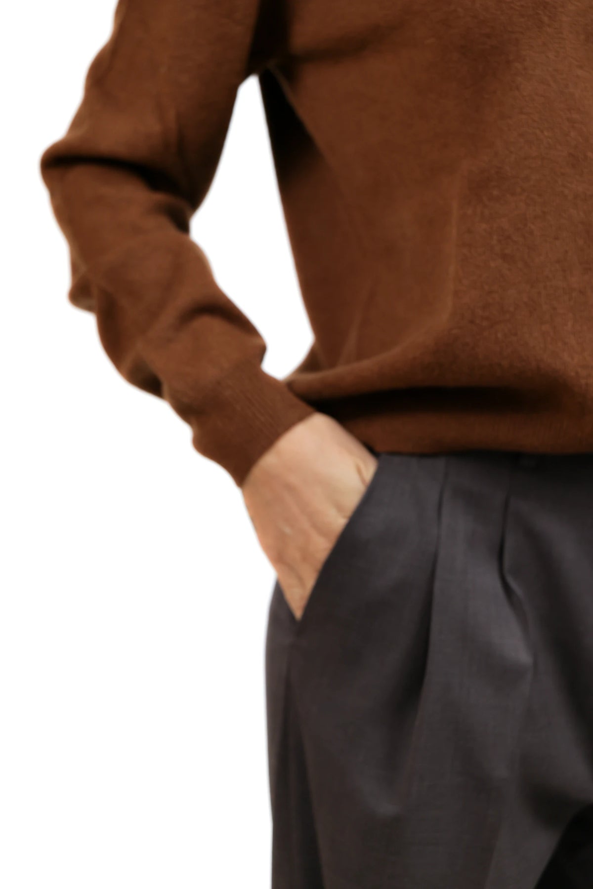 MAFERA26-PULL MERINO GIROCOLLO CAMMELLO