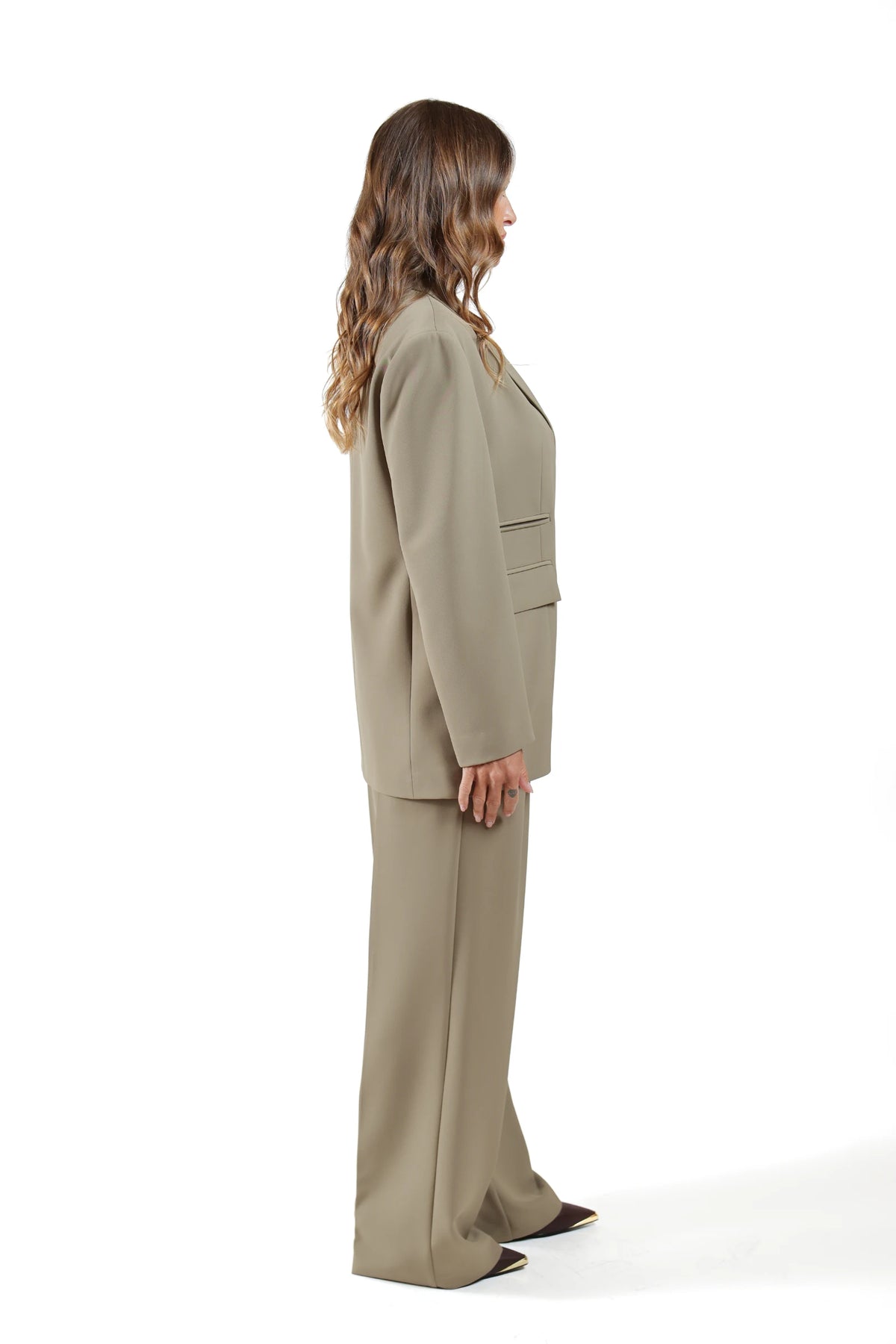 EDENA PEDENA -TAILLEUR VERDE OLIVA