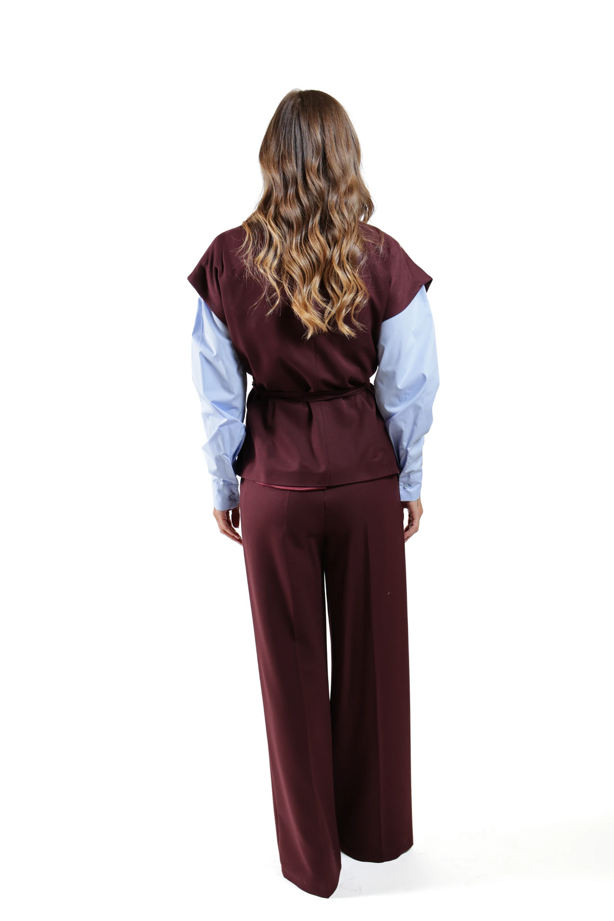 WERGA PERGA -COORDINATO GILET VINO