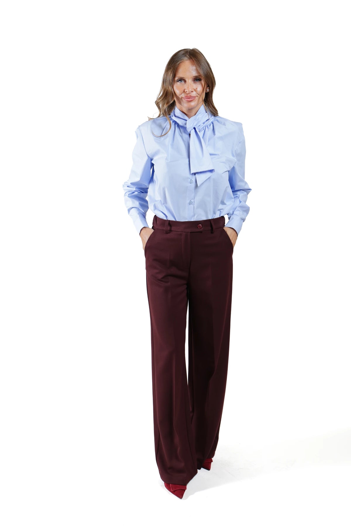 WERGA PERGA -COORDINATO GILET VINO