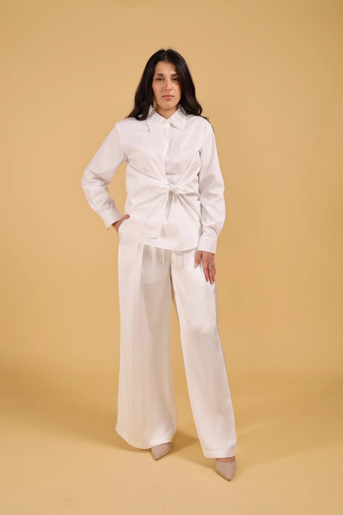 ISABELLE BLANCHE-CHEMISE PERLE WHITE