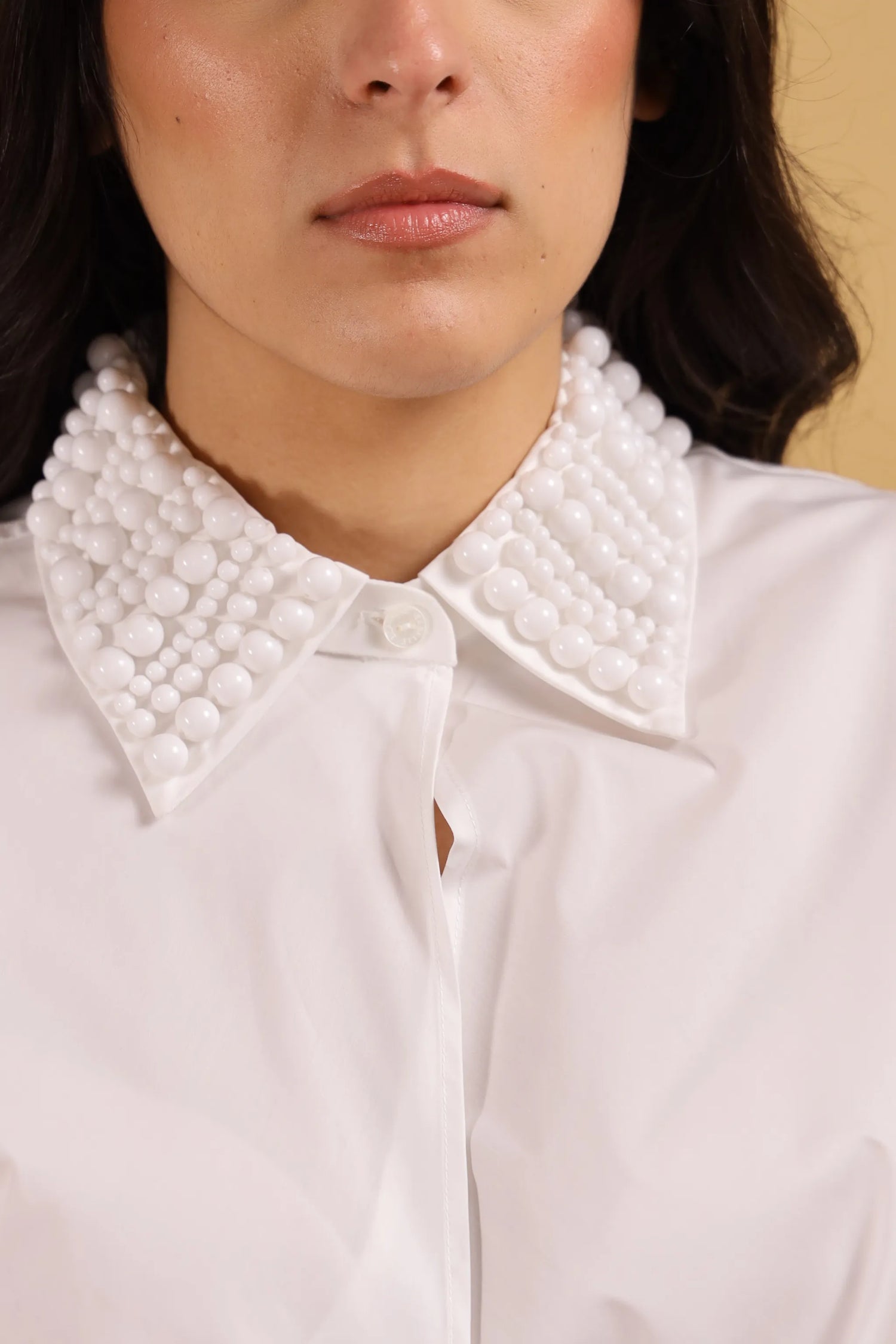 ISABELLE BLANCHE-CHEMISE PERLE WHITE