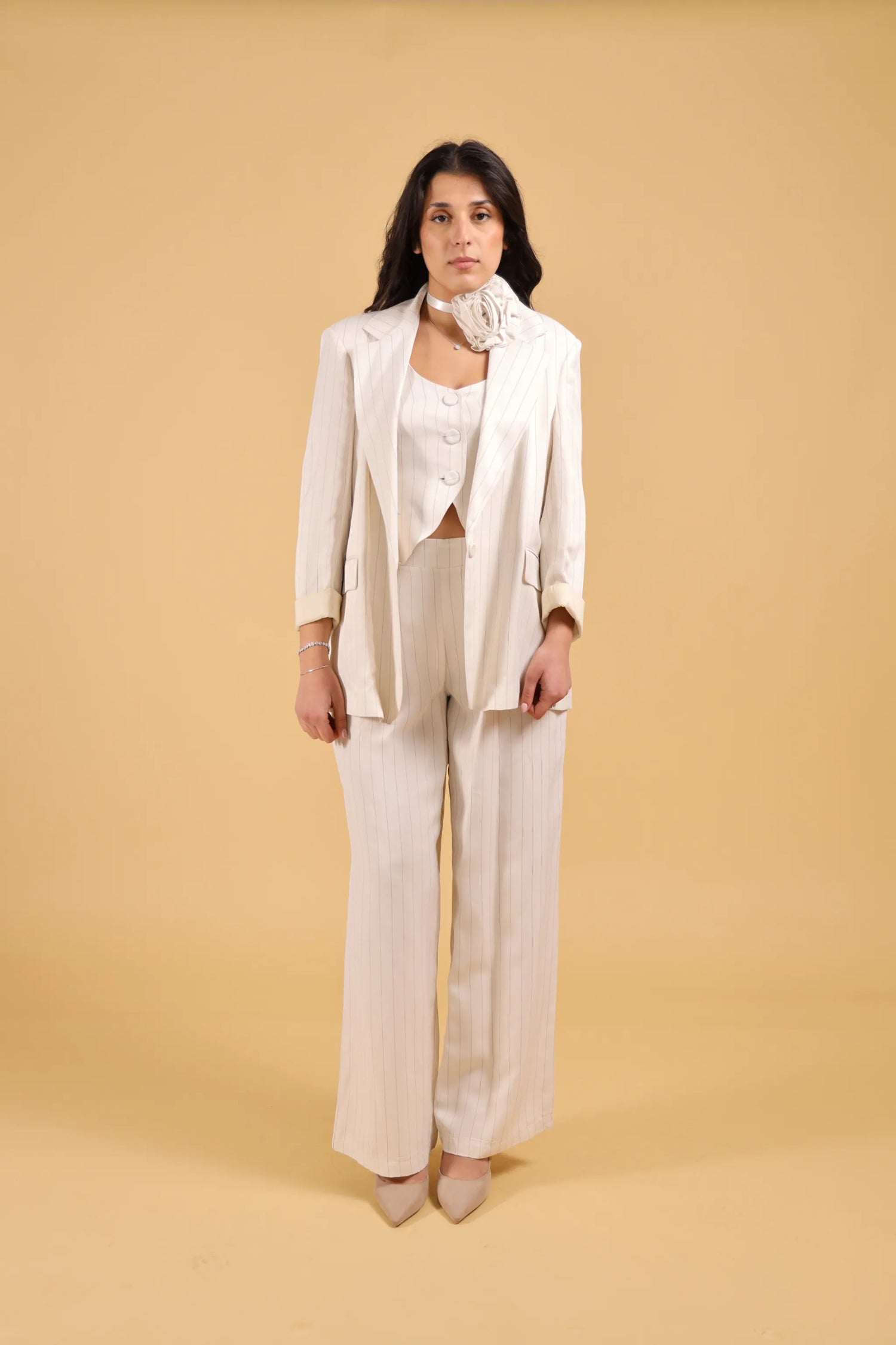 MAISON REBECCA-TAILLEUR FIORE RIGATO