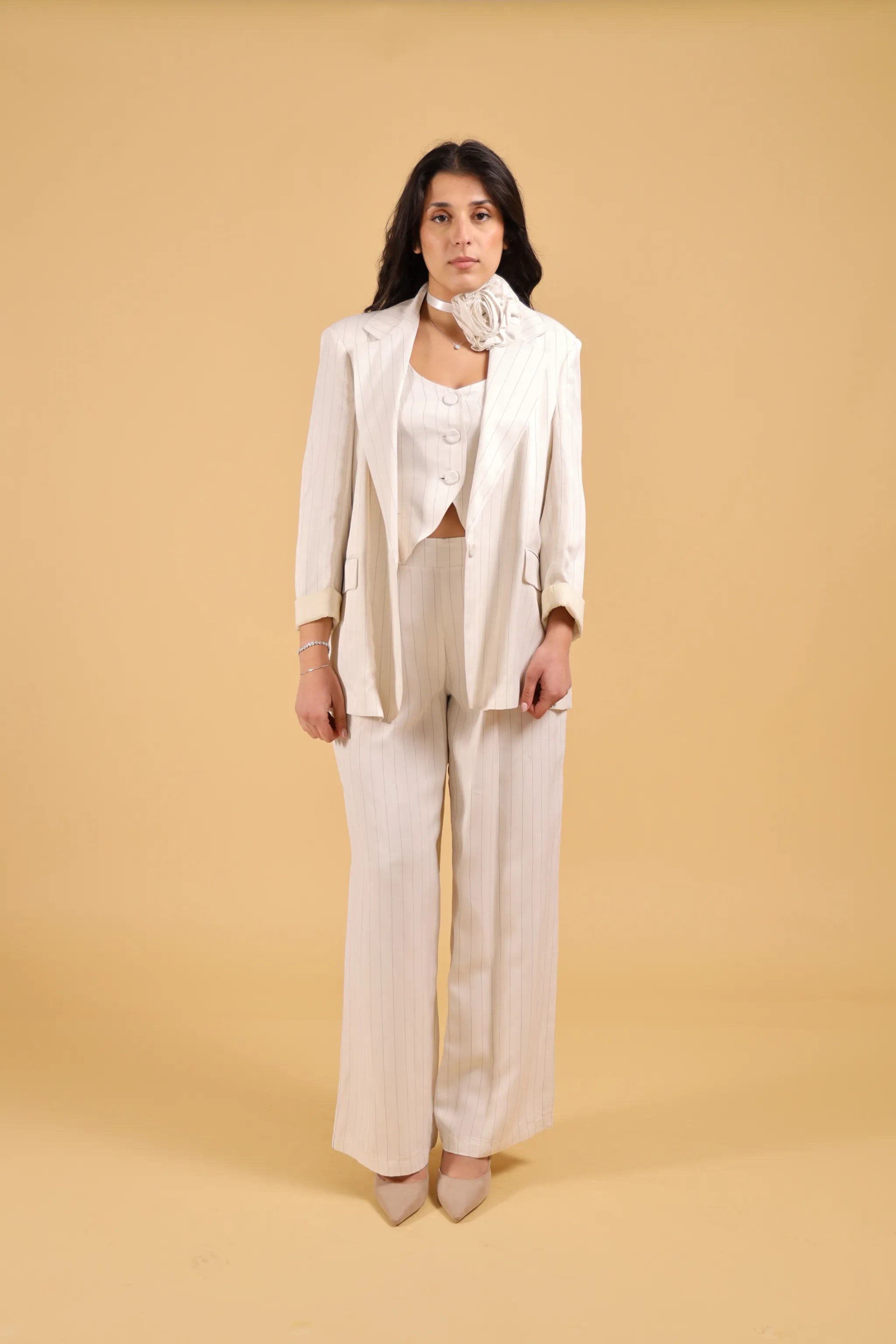 MAISON REBECCA-TAILLEUR FIORE RIGATO