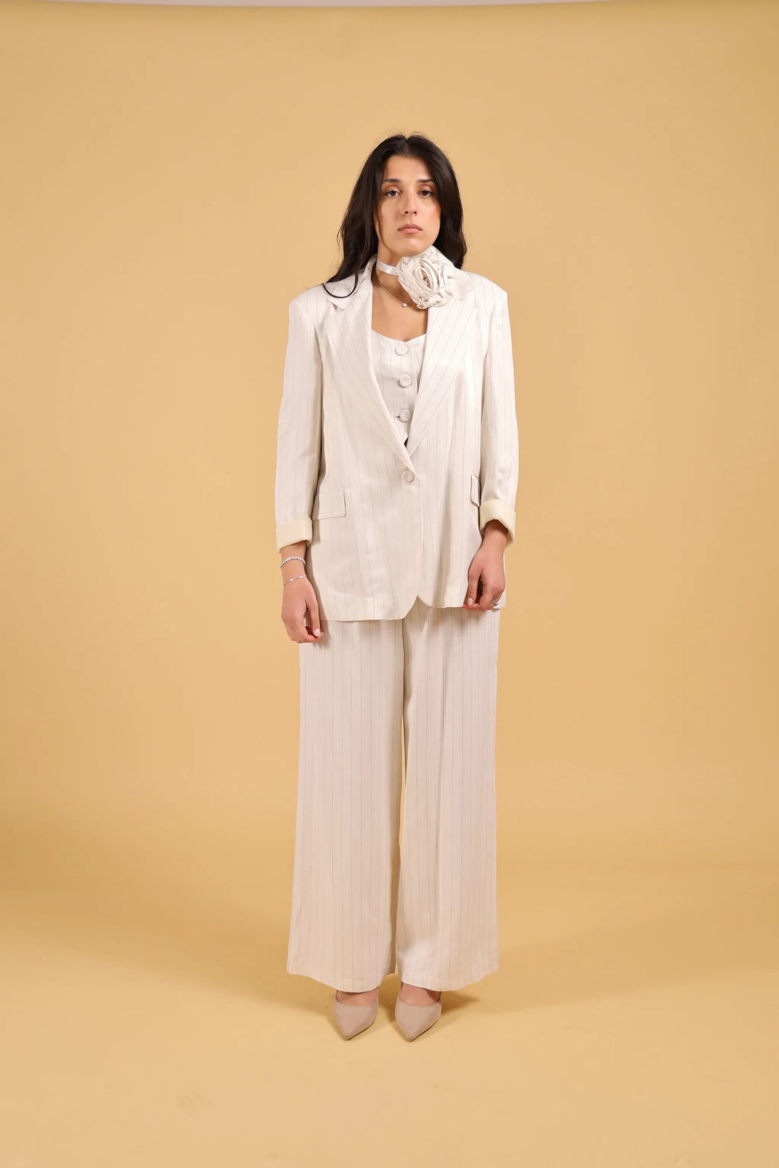 MAISON REBECCA-TAILLEUR FIORE RIGATO