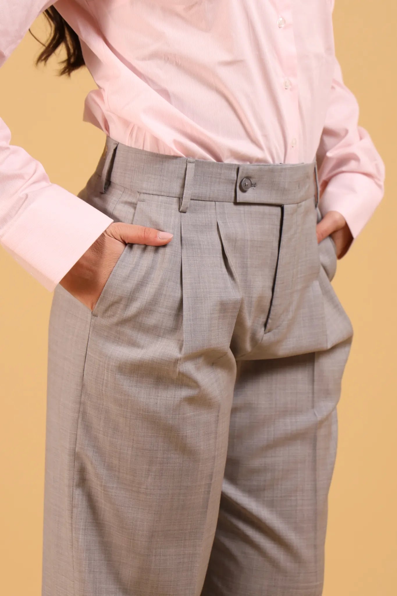 BRIGLIA 1949- WHITE PANTS GREY