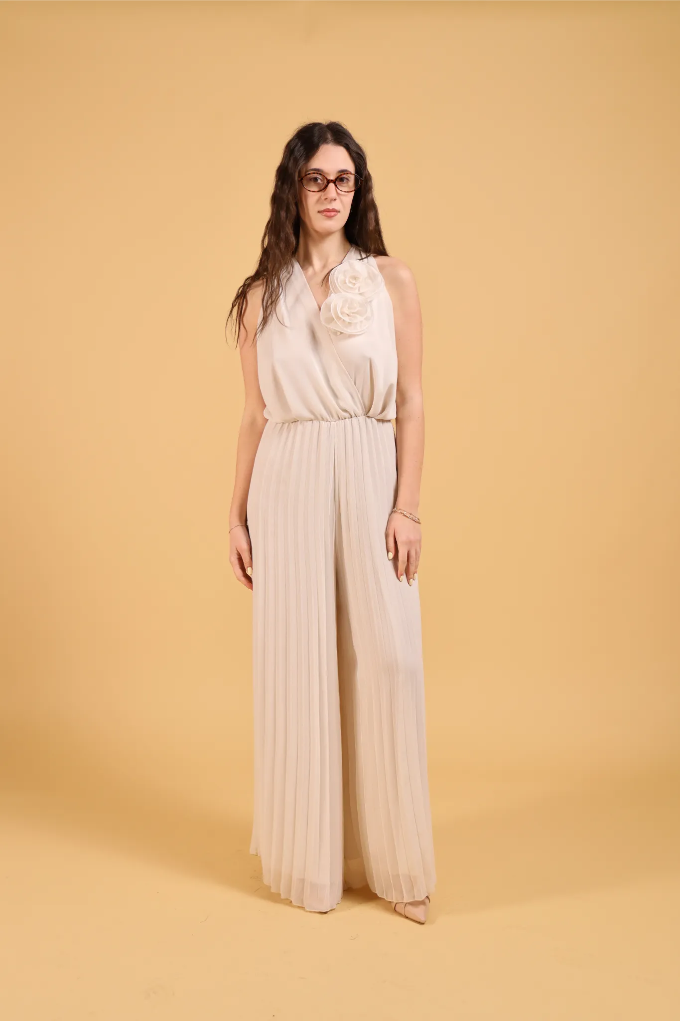MAISON REBECCA-JUMPSUIT  ROSE PLISSE&