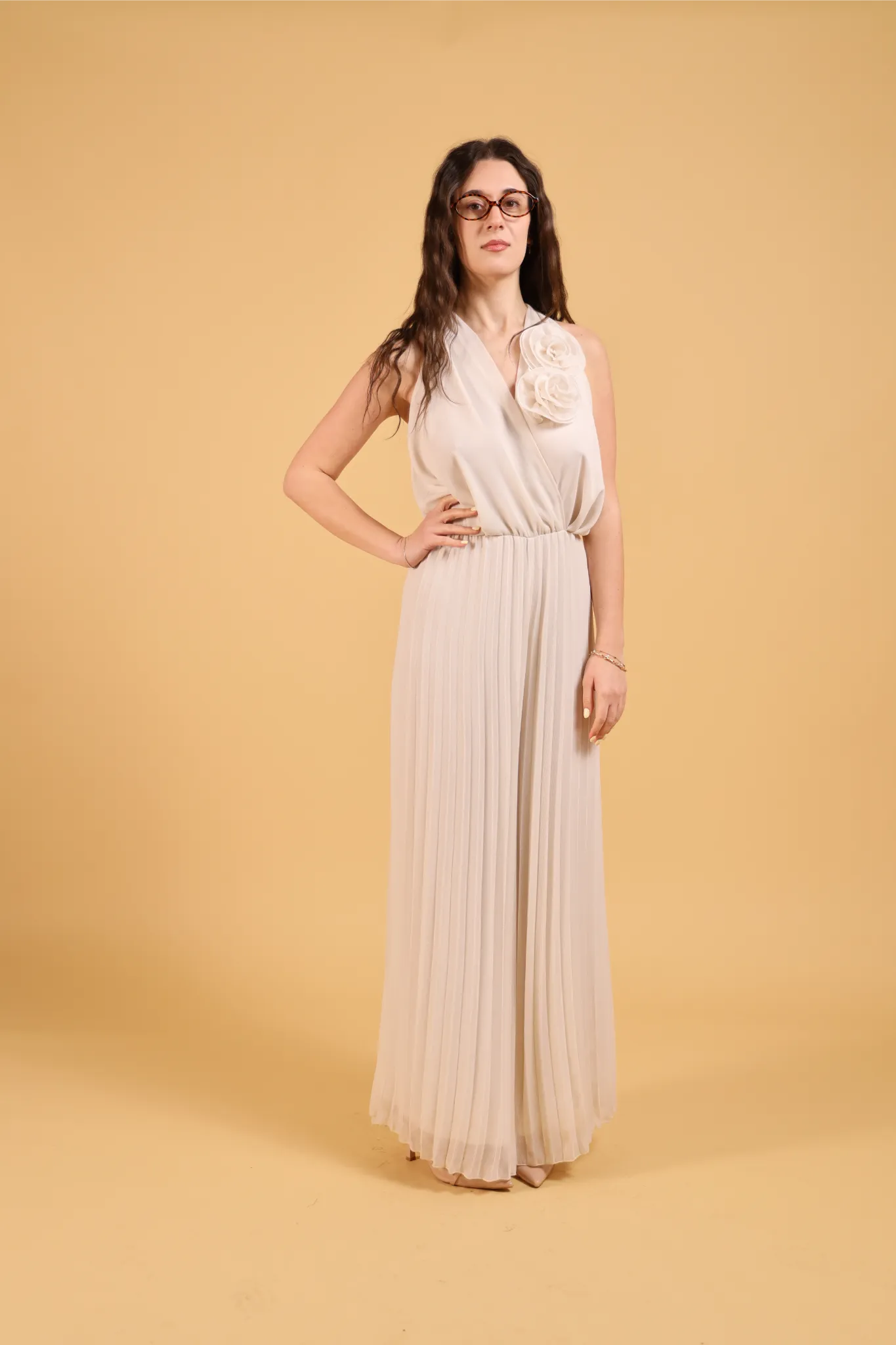 MAISON REBECCA-JUMPSUIT  ROSE PLISSE&