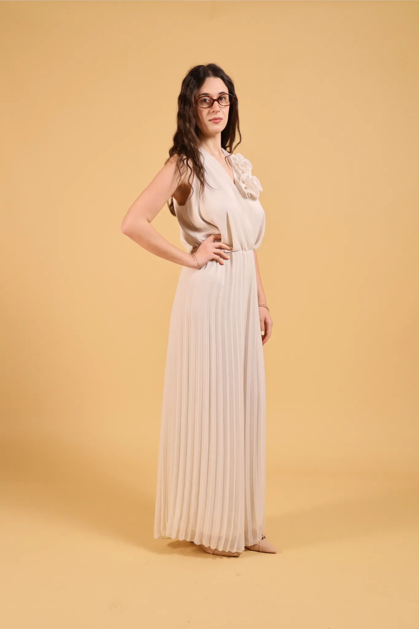 MAISON REBECCA-JUMPSUIT  ROSE PLISSE&