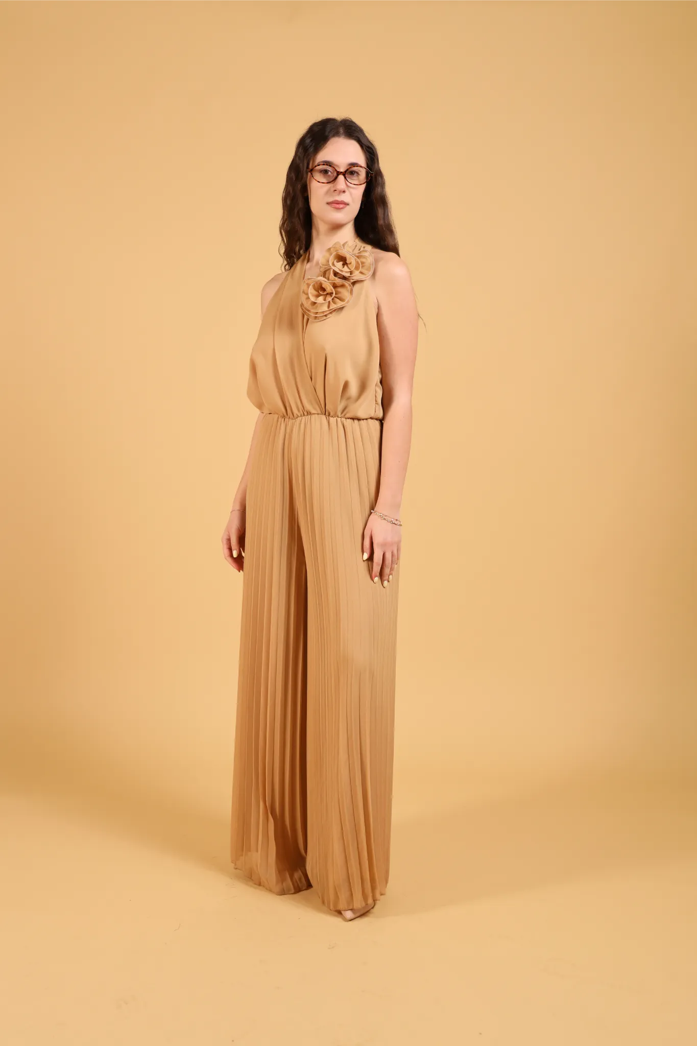 MAISON REBECCA-JUMPSUIT ROSE PLISSE&