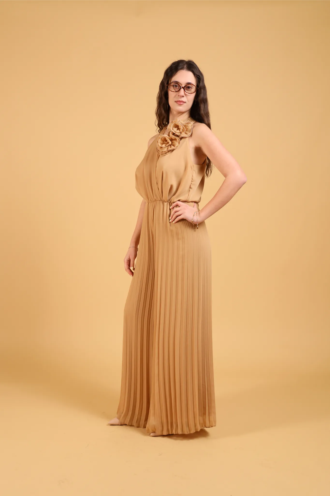 MAISON REBECCA-JUMPSUIT ROSE PLISSE&