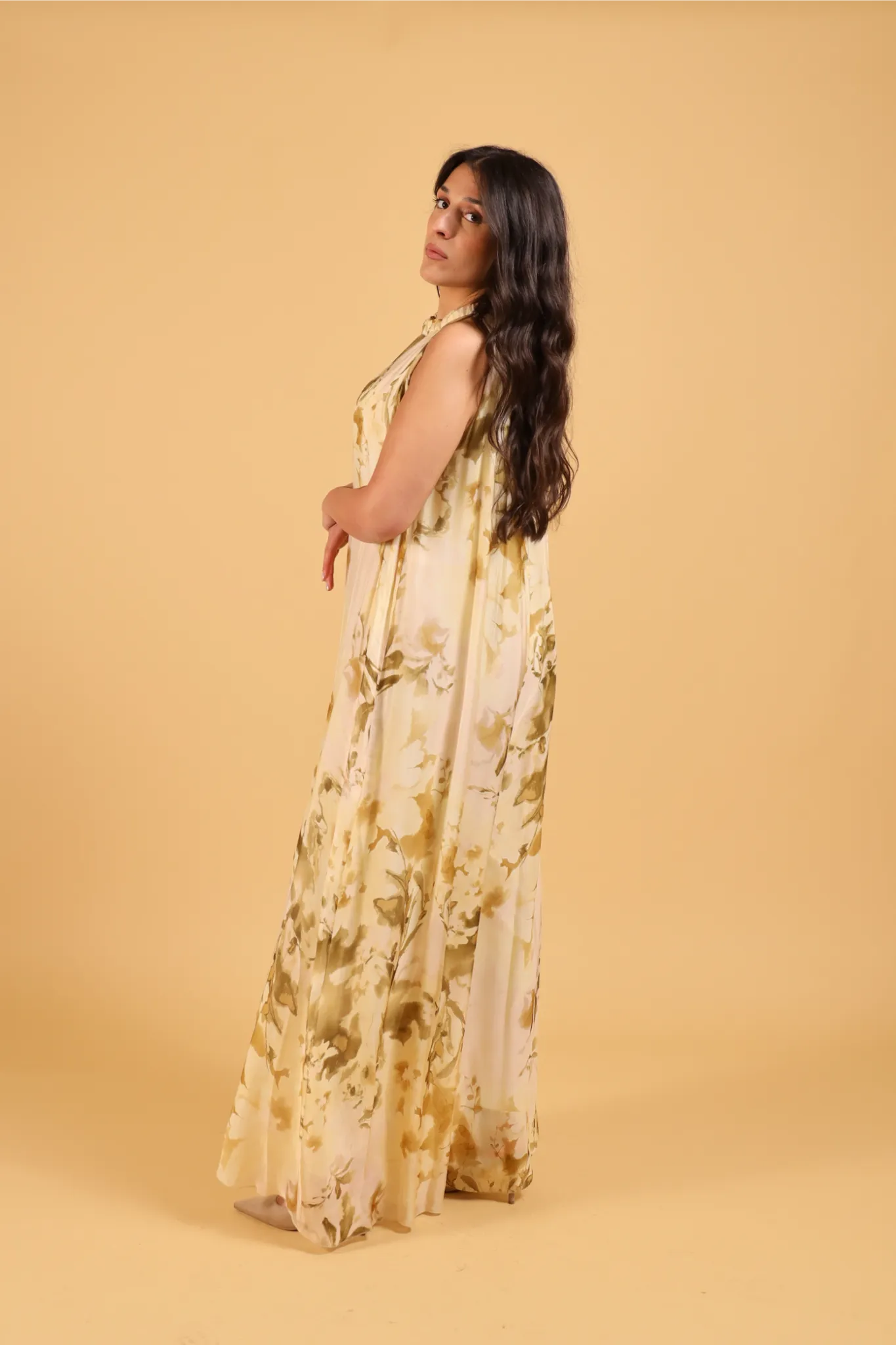 MAISON REBECCA-JUMPSUIT YELLOW FLOWER