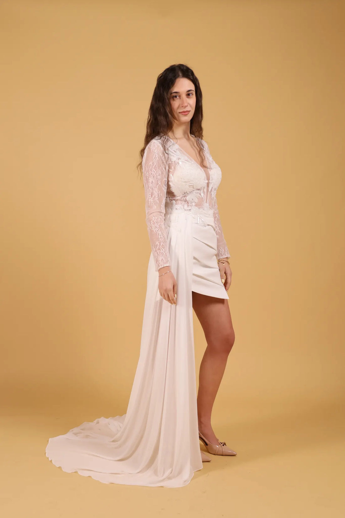 MAISON REBECCA-ABITO WHITE CORTO