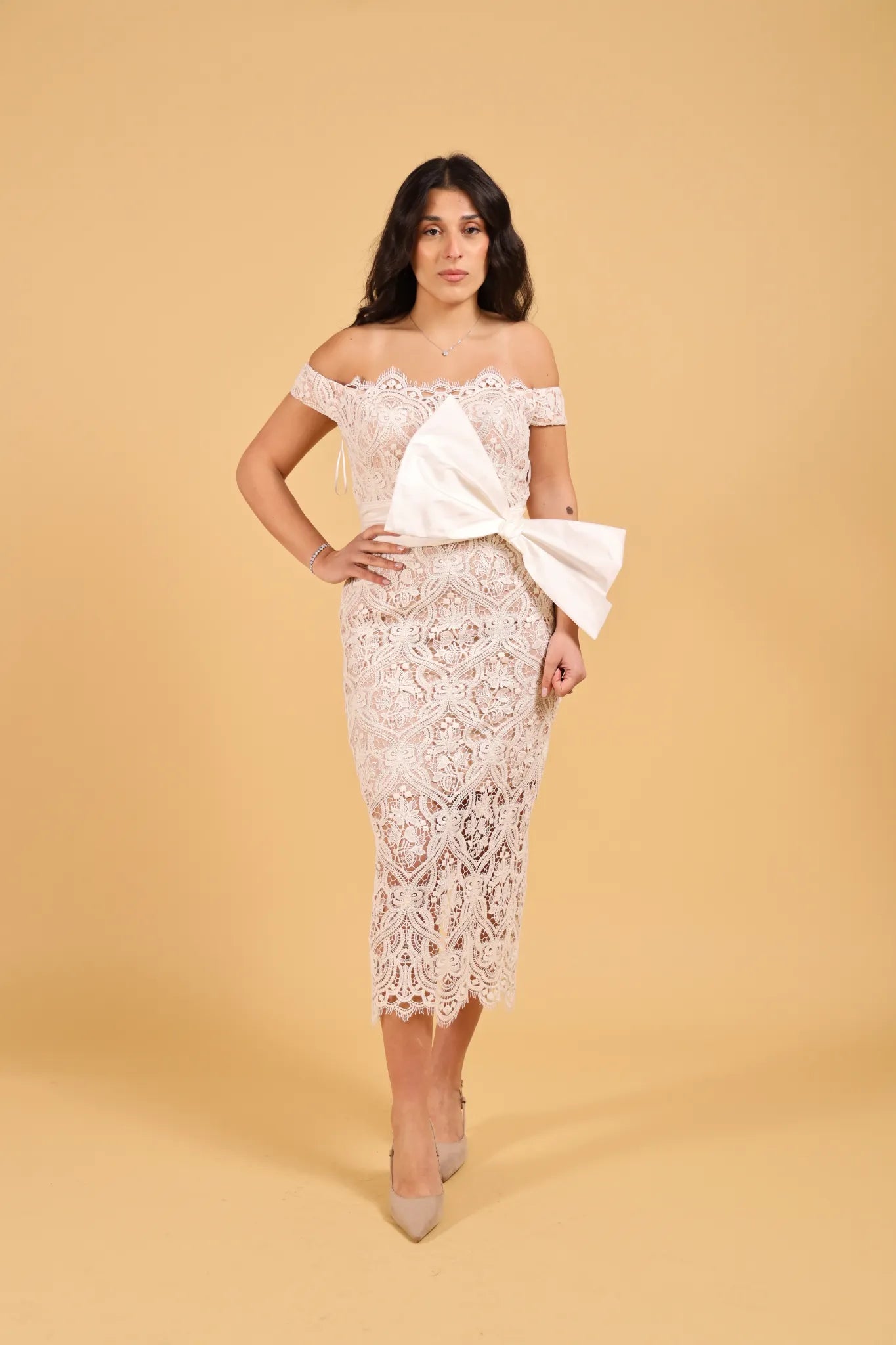 MAISON REBECCA-ABITO WHITE MACRAMè