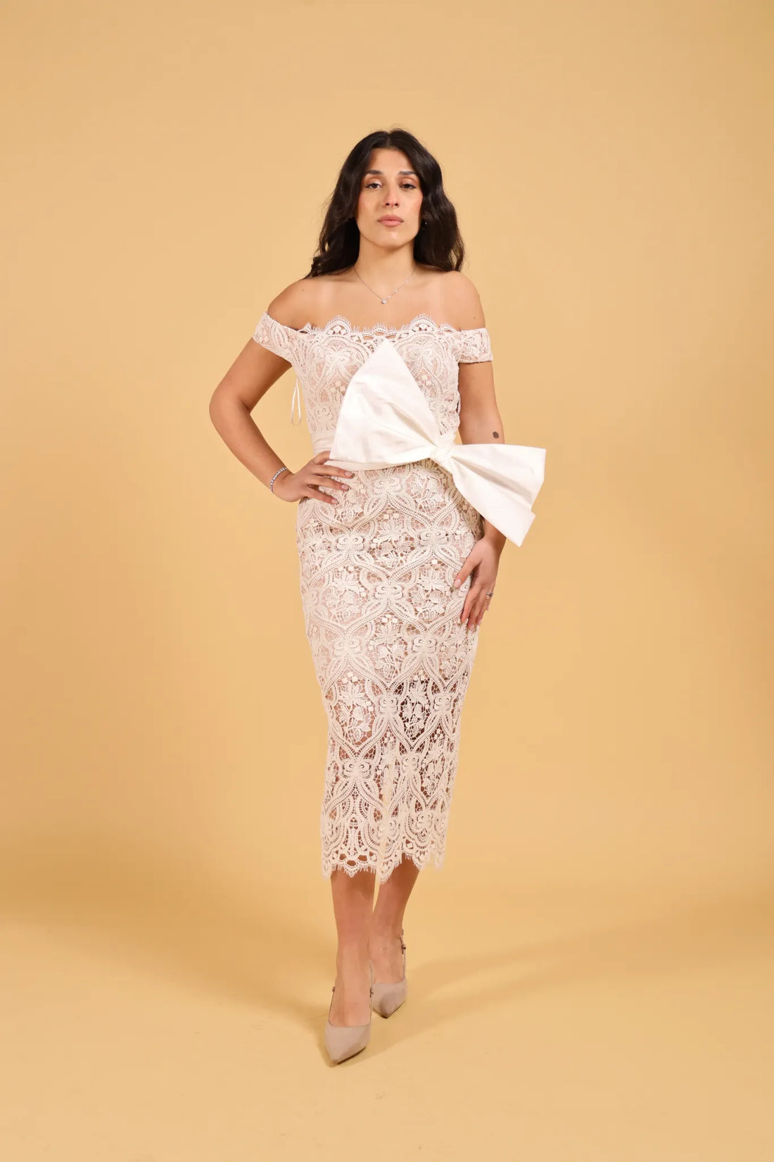 MAISON REBECCA-ABITO WHITE MACRAMè