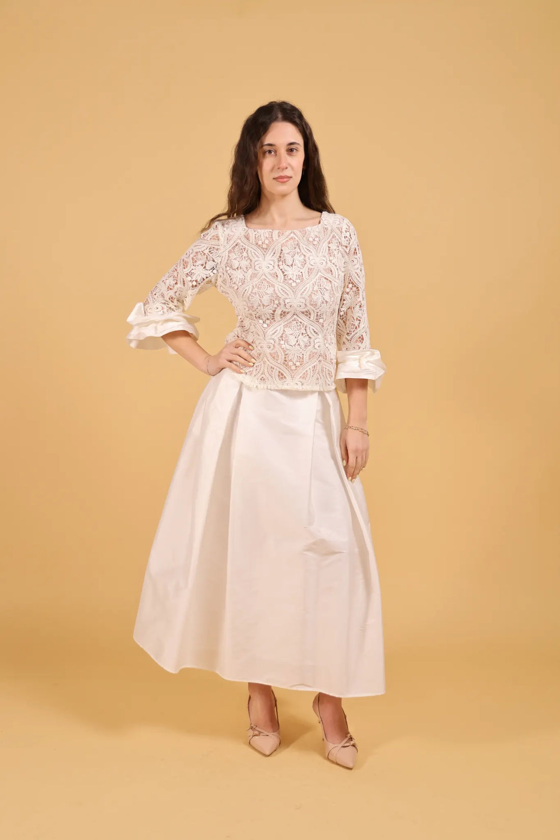 MAISON REBECCA-COMPLETO  WHITE MACRAMè