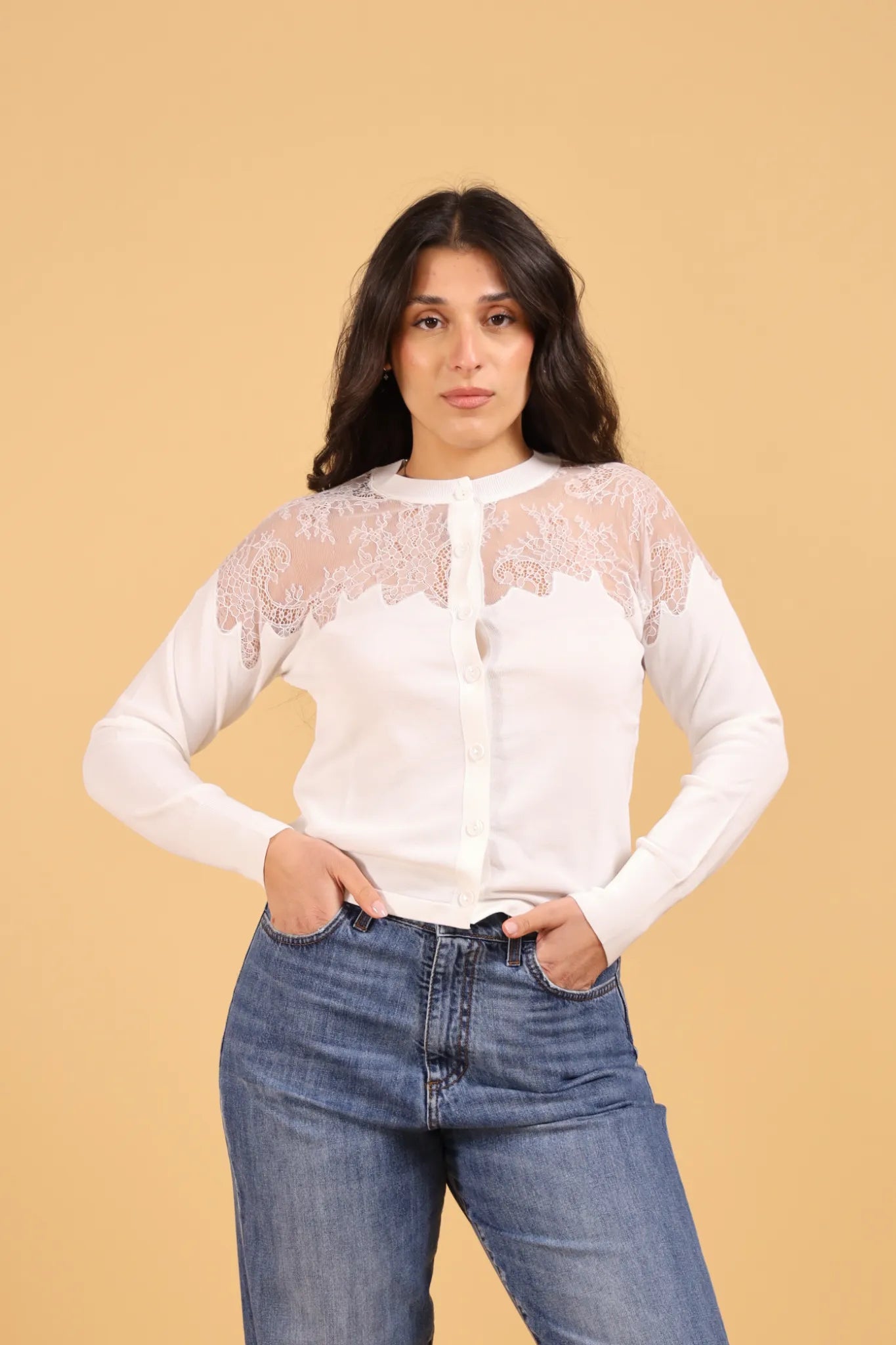 SANDà-MAGLIA AMBER WHITE