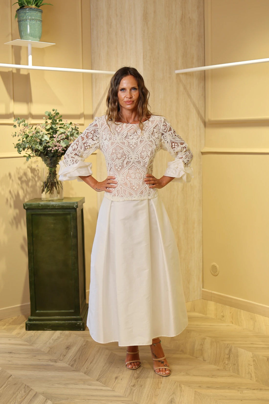 MAISON REBECCA-COMPLETO  WHITE MACRAMè