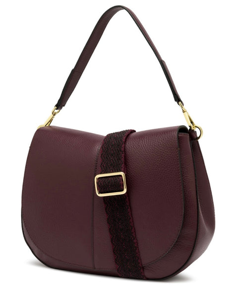 Borsa Helena Round Bordeaux Big