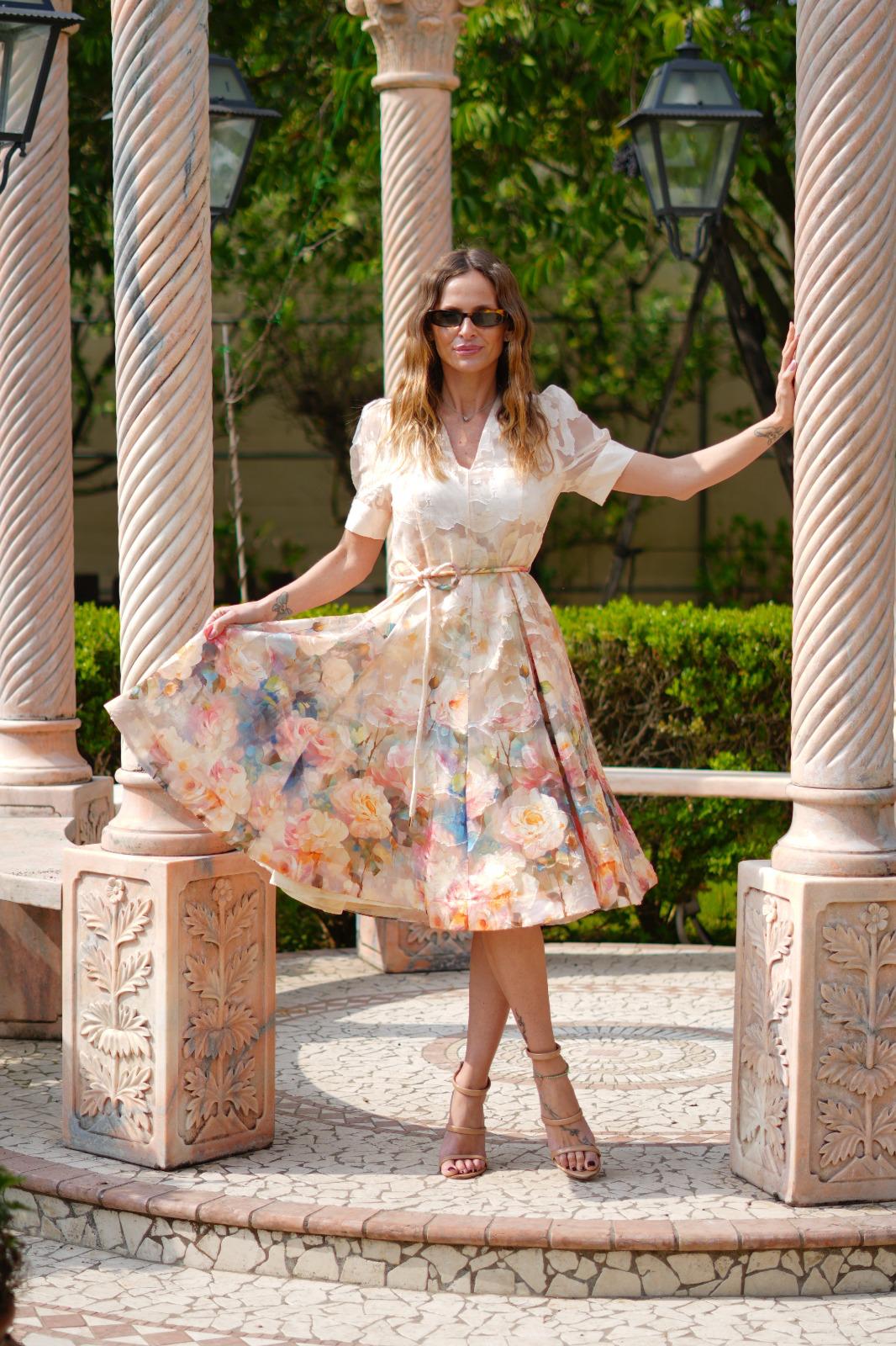 AMOSA-ABITO MIDI FLOWER