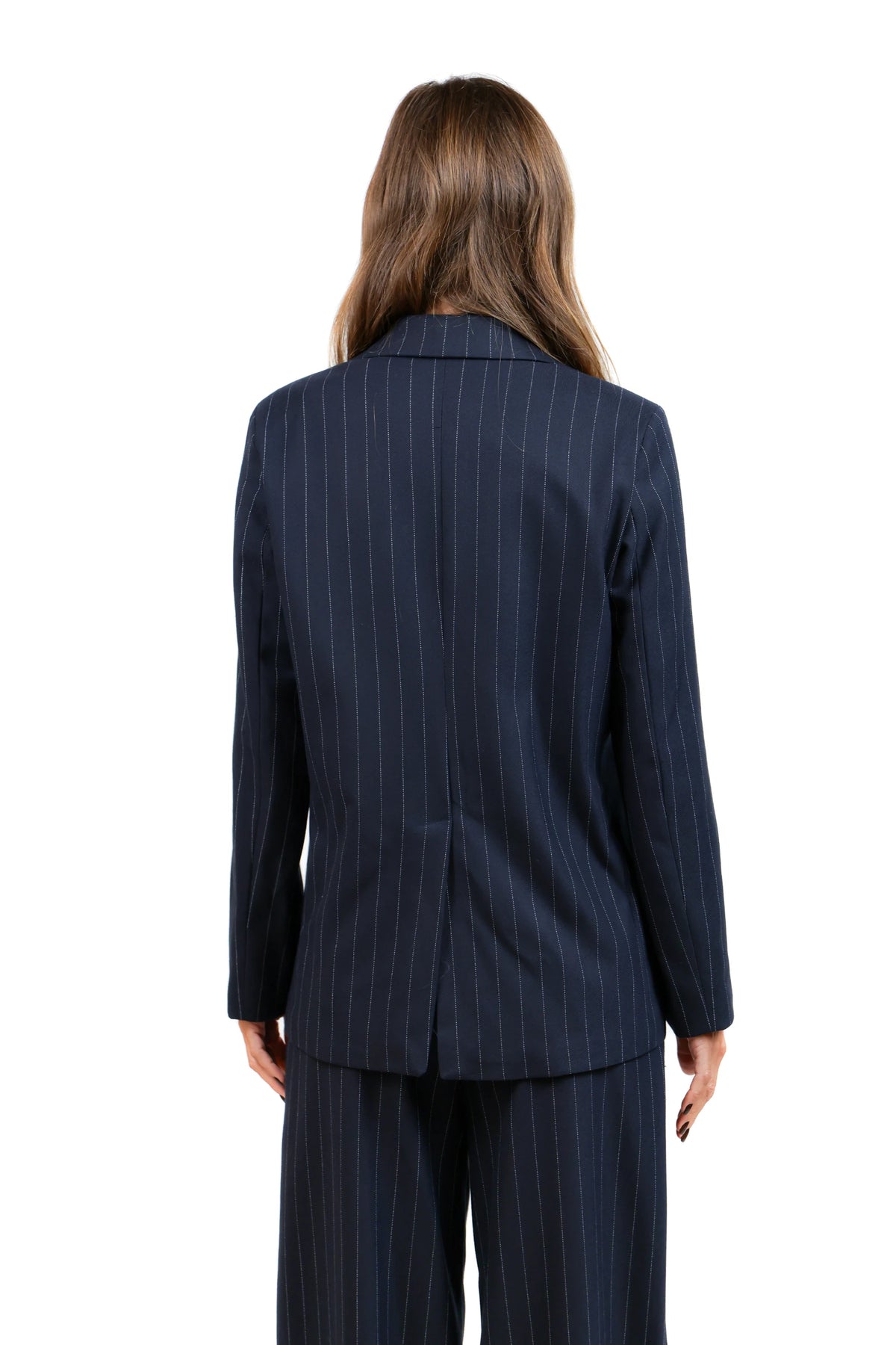 AL-TAILLEUR GIACCA MONOPETTO  BLU RIGATO