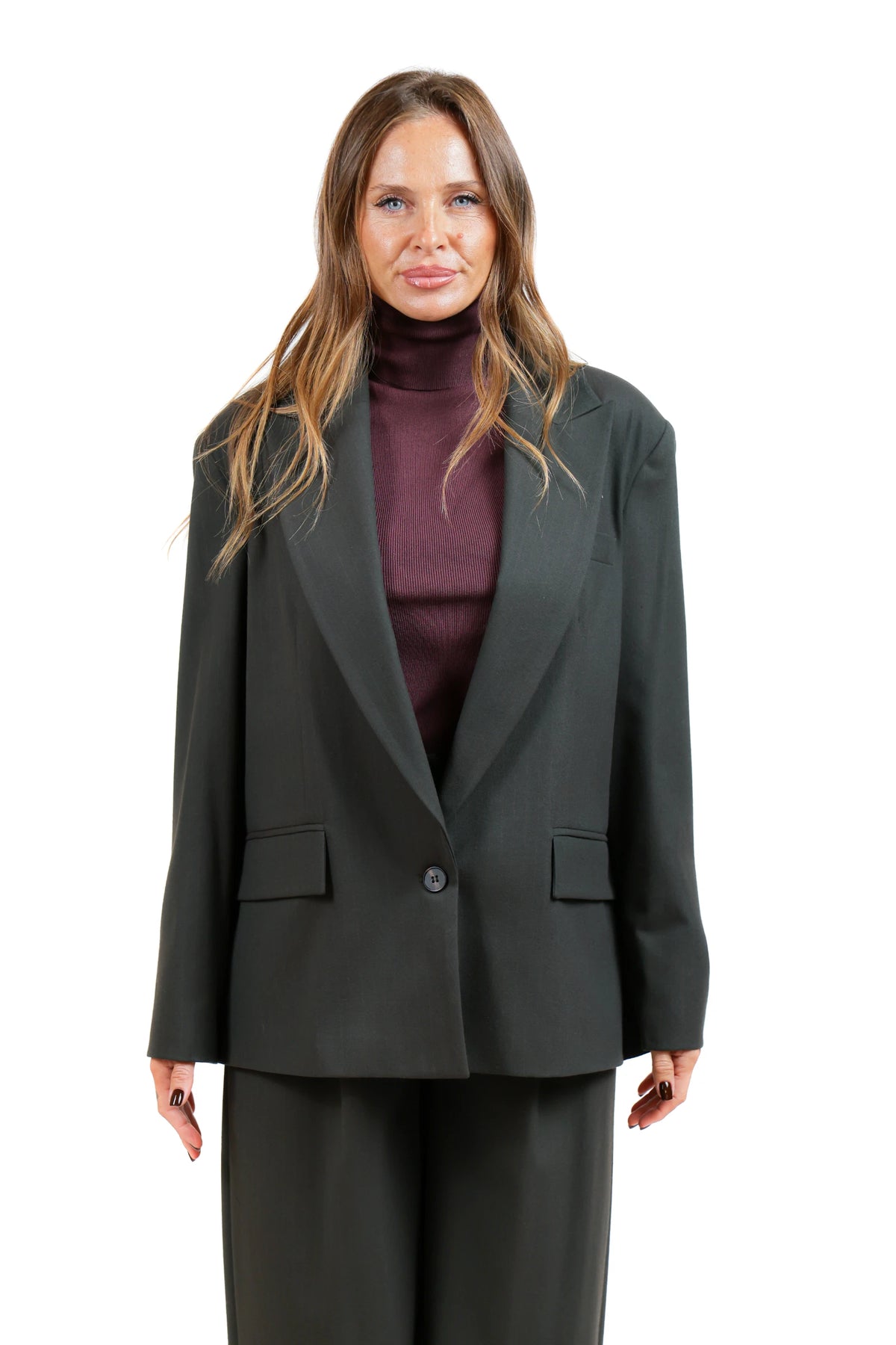 ESIKA PESIKA261-TAILLEUR VERDE GIACCA OVER
