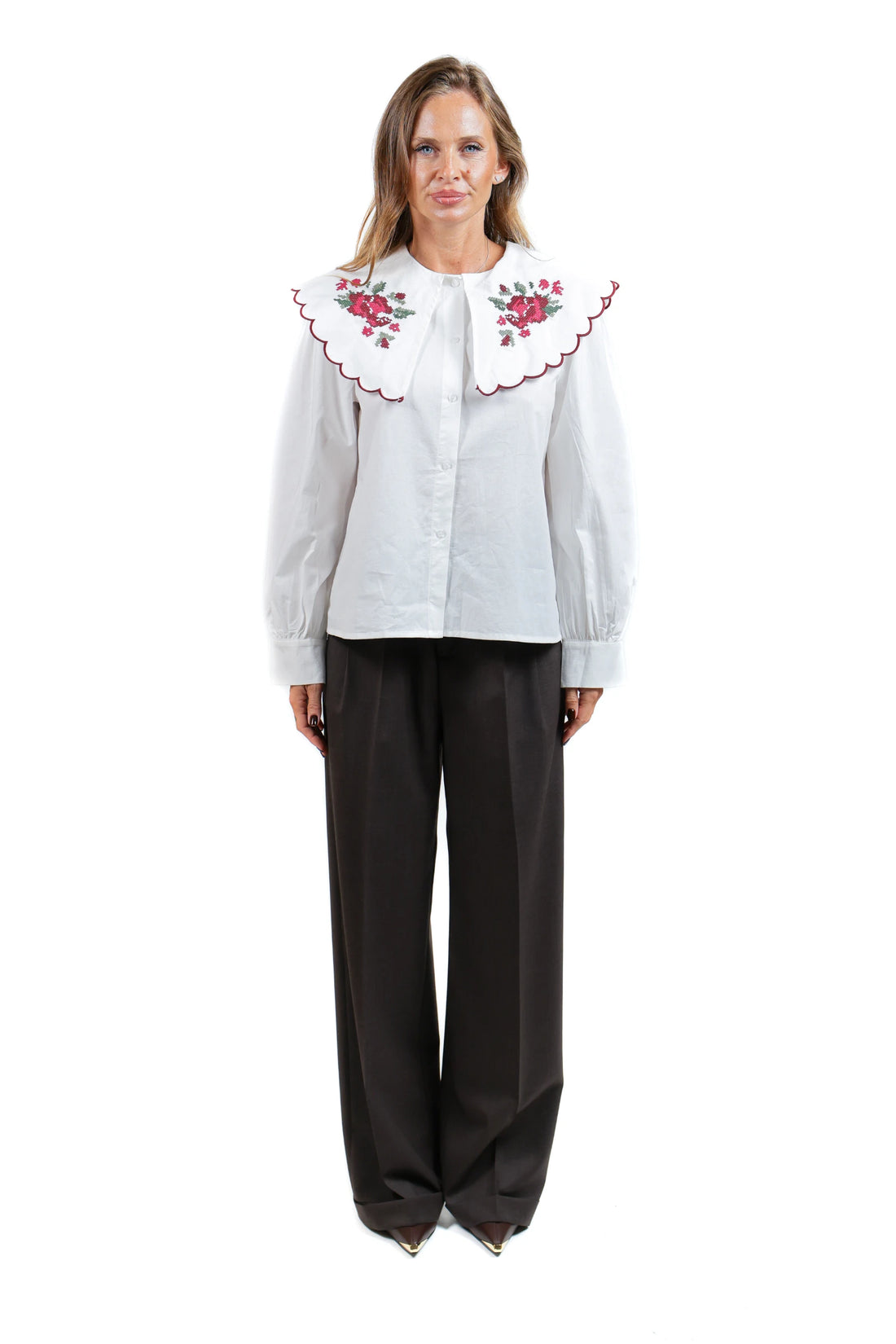 CHEMISE COLLO RICAMATO