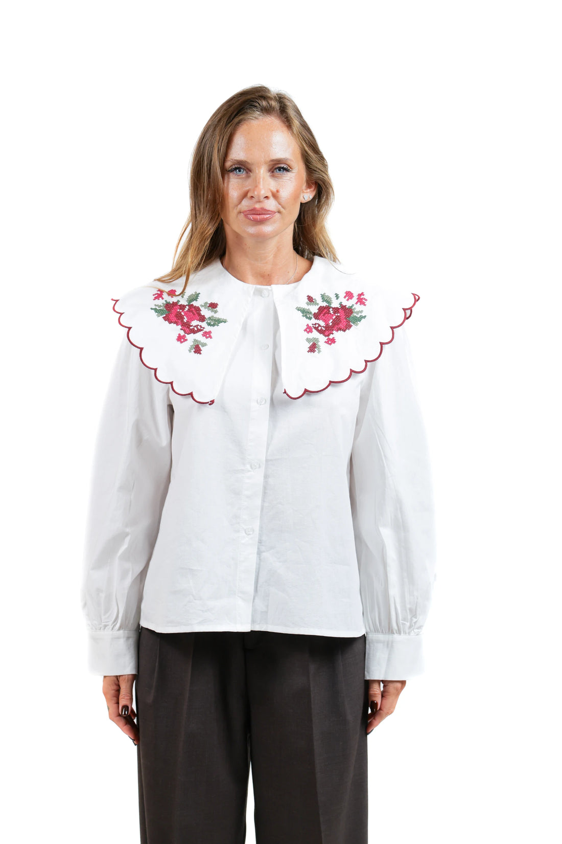 CHEMISE COLLO RICAMATO