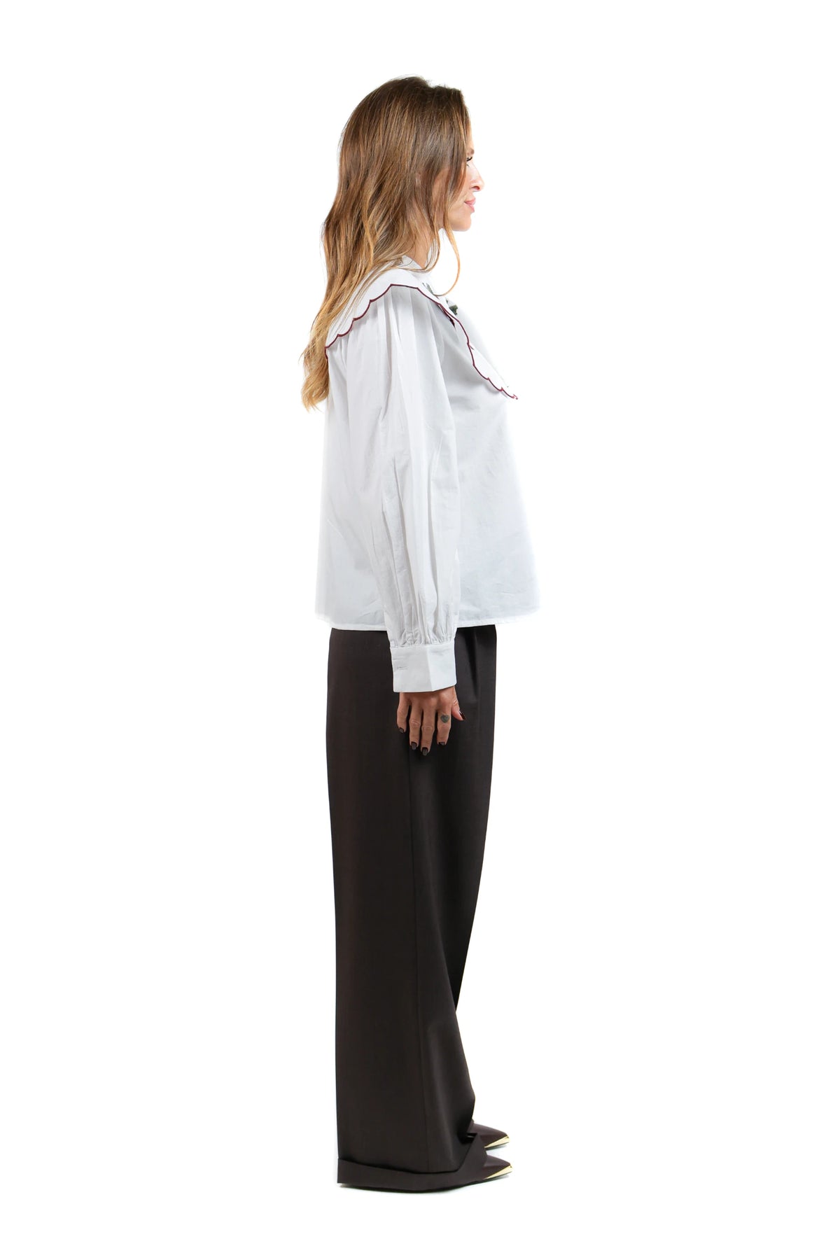 CHEMISE COLLO RICAMATO