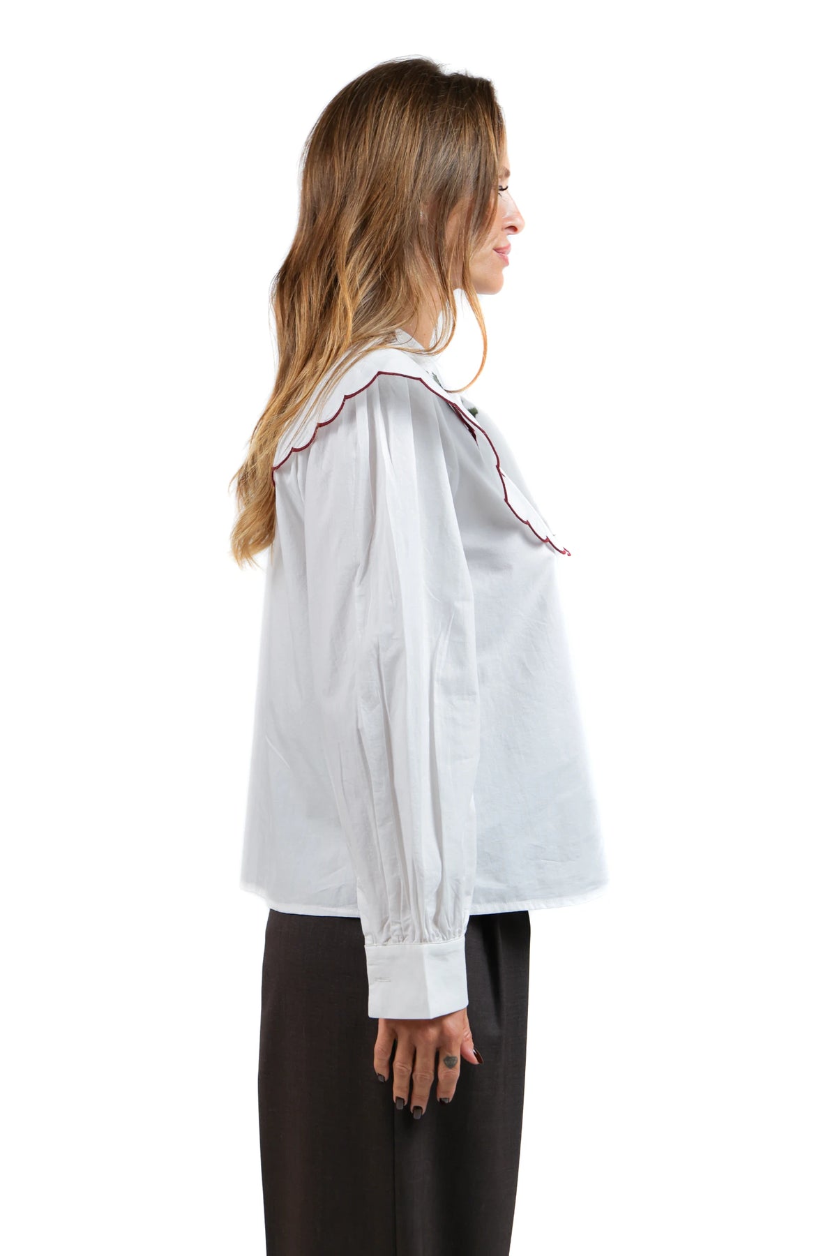 CHEMISE COLLO RICAMATO