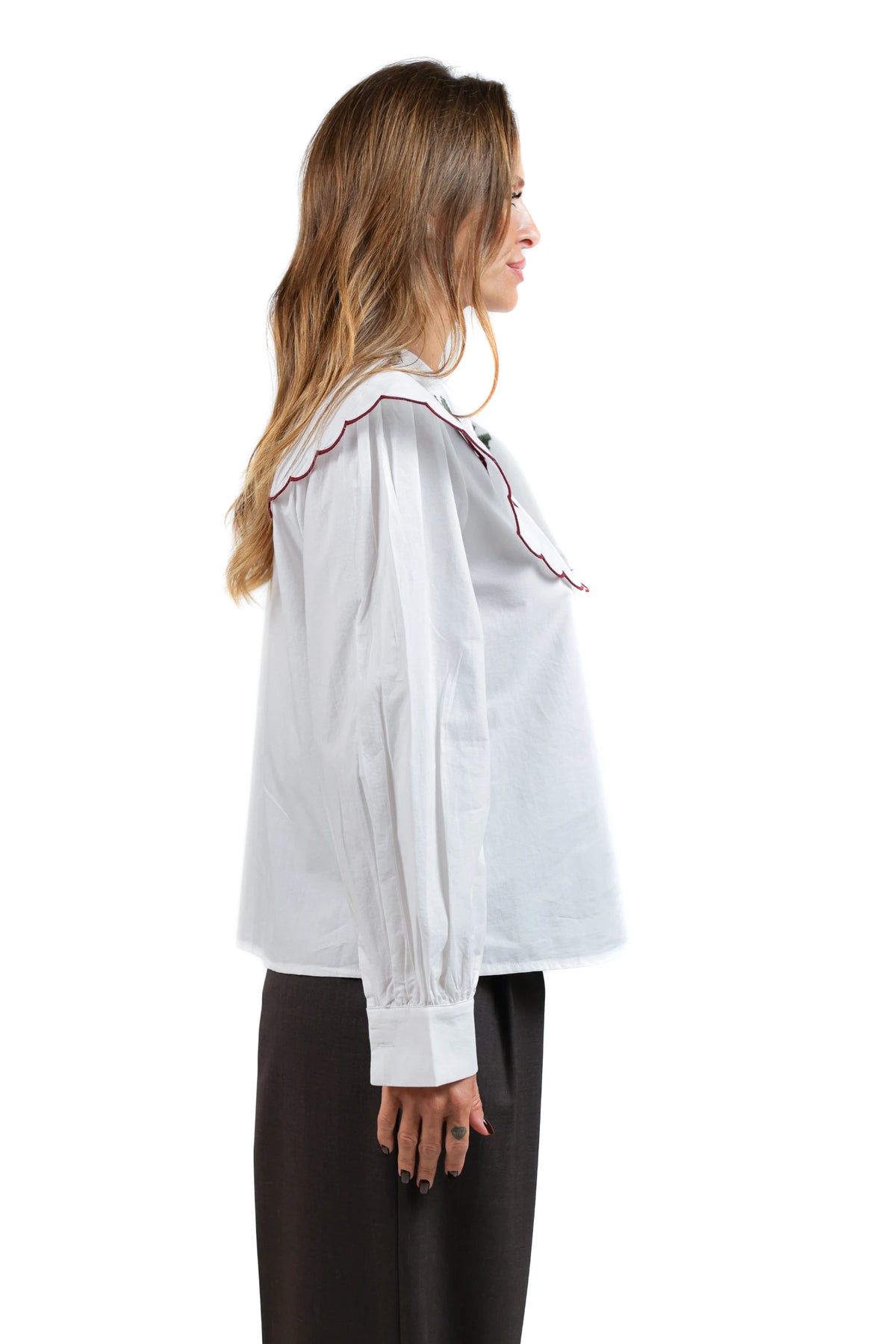 CHEMISE COLLO RICAMATO