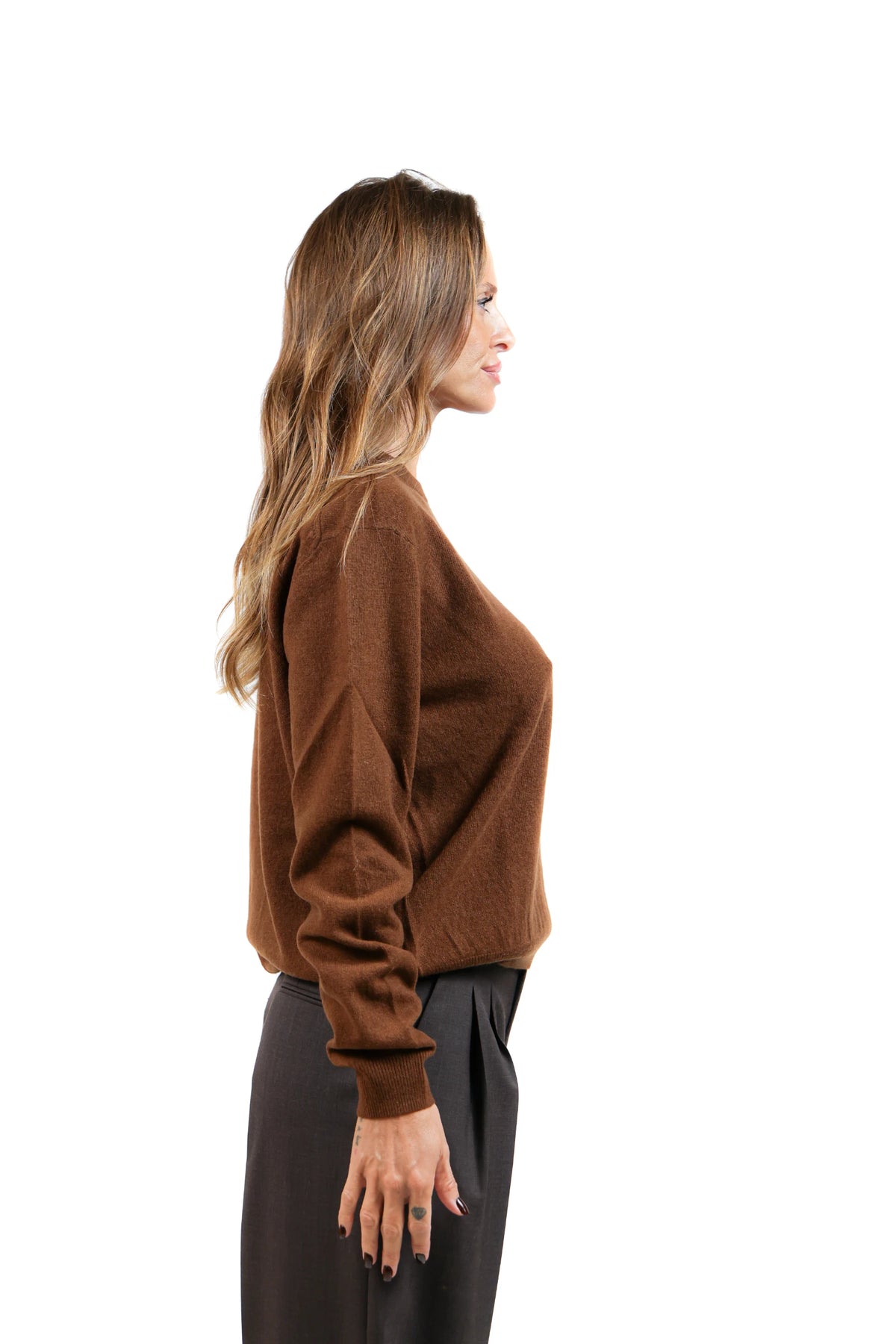 MAFERA26-PULL MERINO GIROCOLLO CAMMELLO