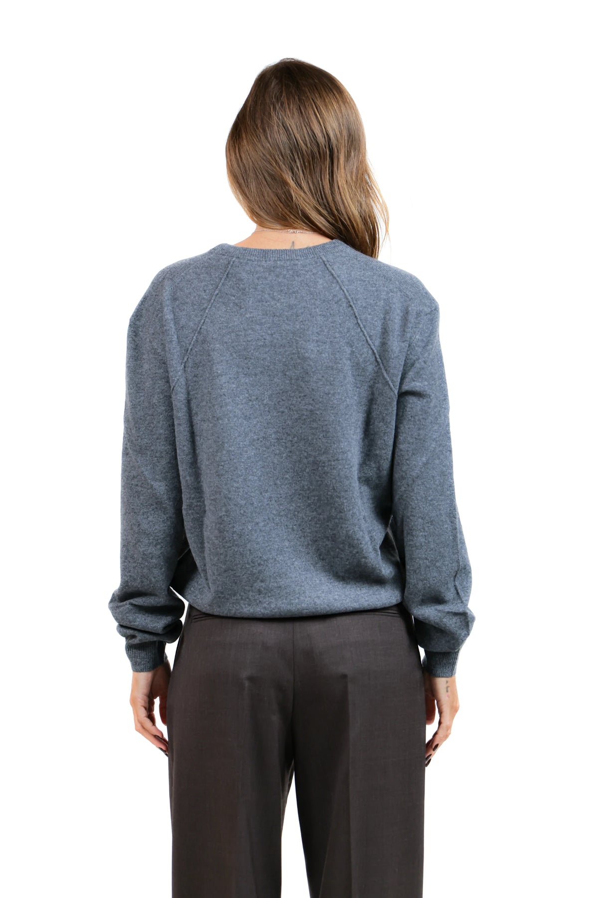 MAFERA26-PULL MERINO GIROCOLLO GRIGIO