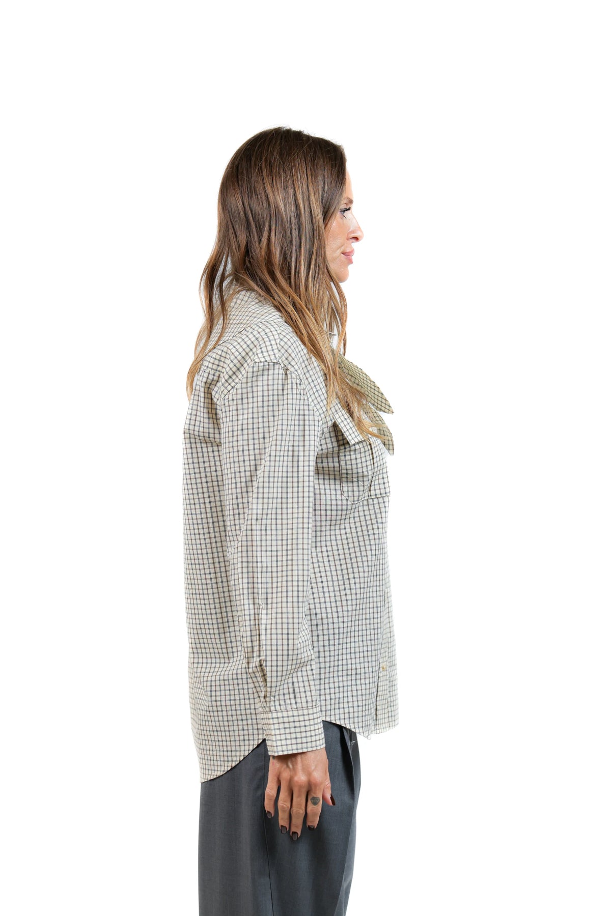 LEDA261-CAMICIA FOULARD
