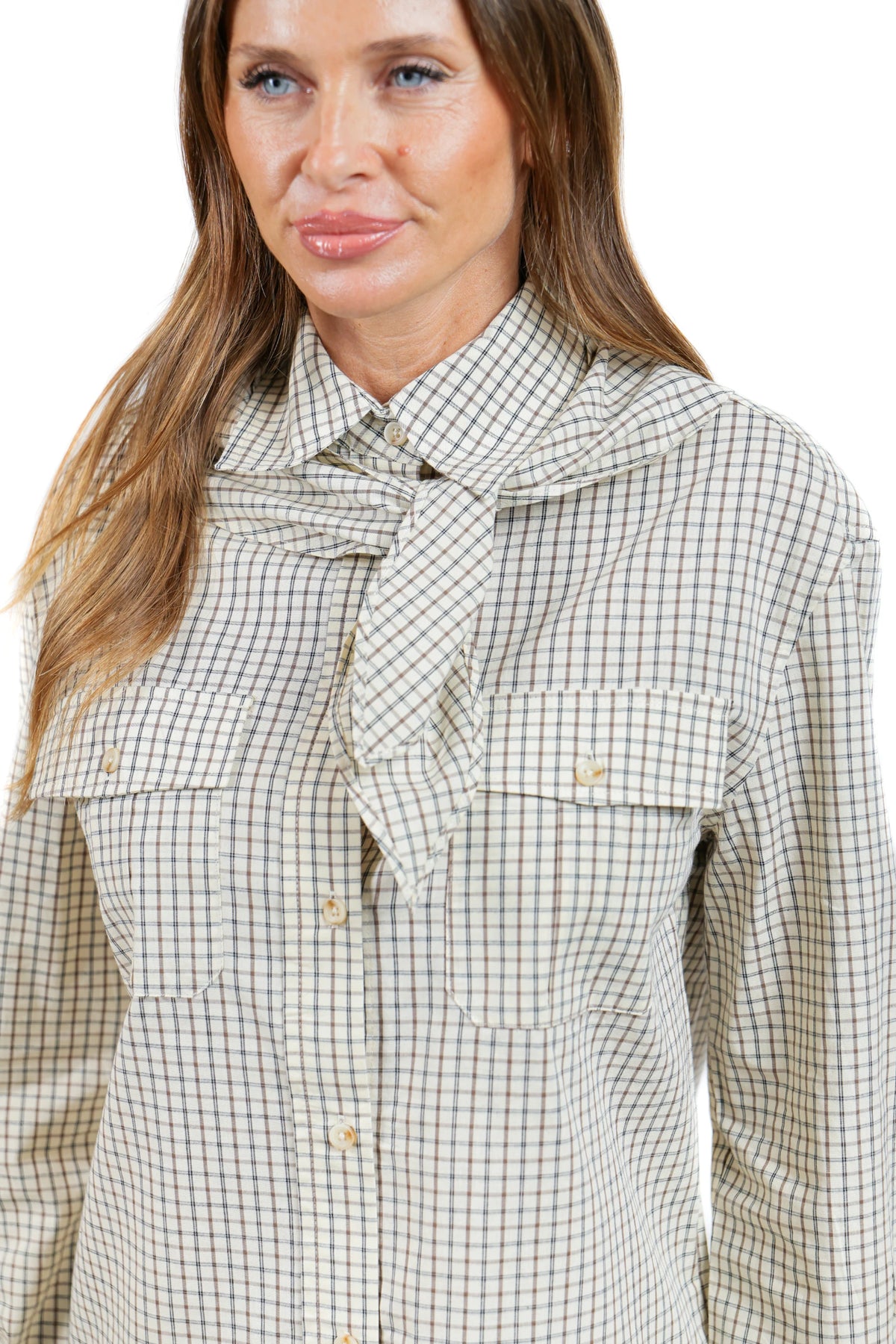 LEDA261-CAMICIA FOULARD