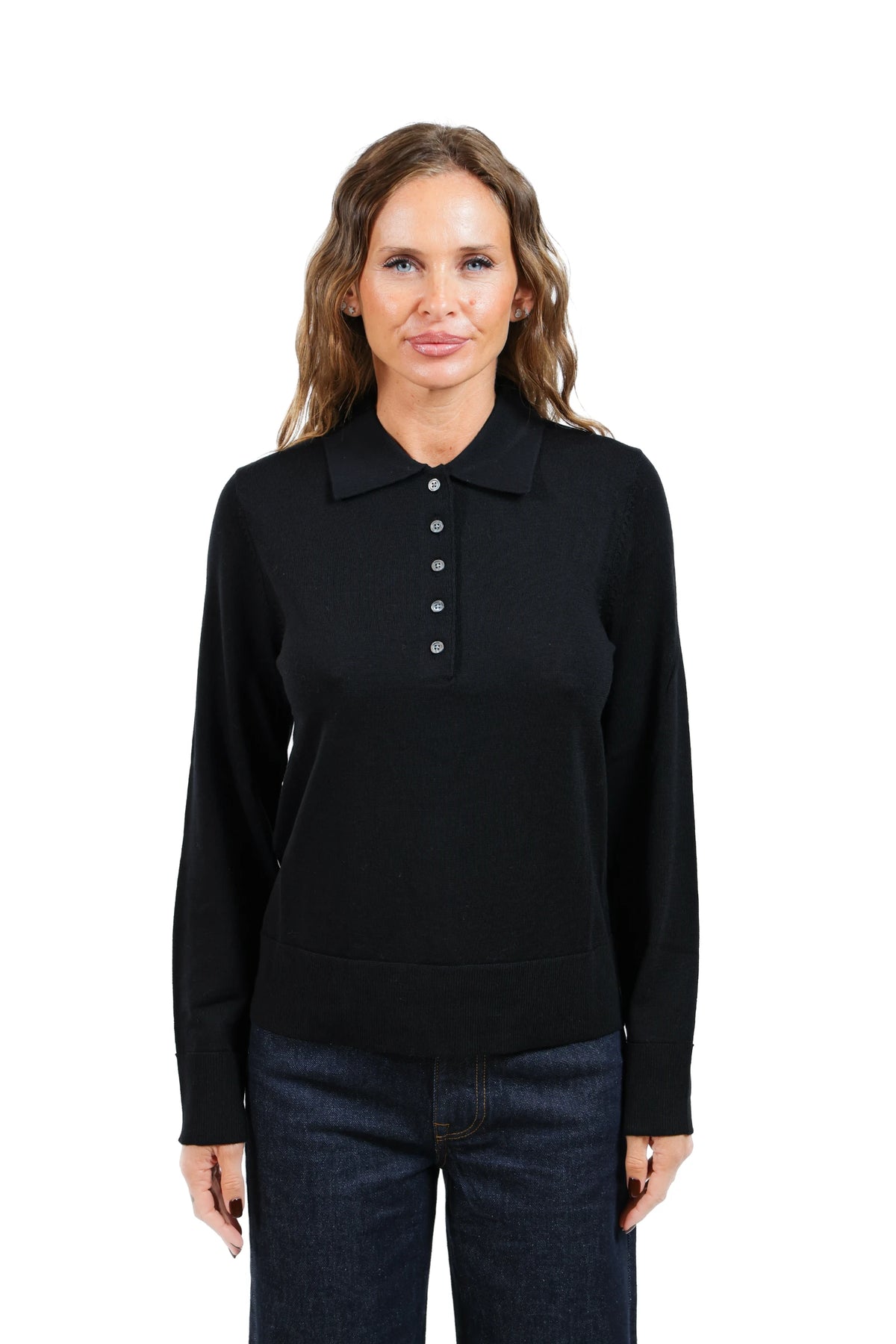 THEA-POLO LANA MERINO NERA