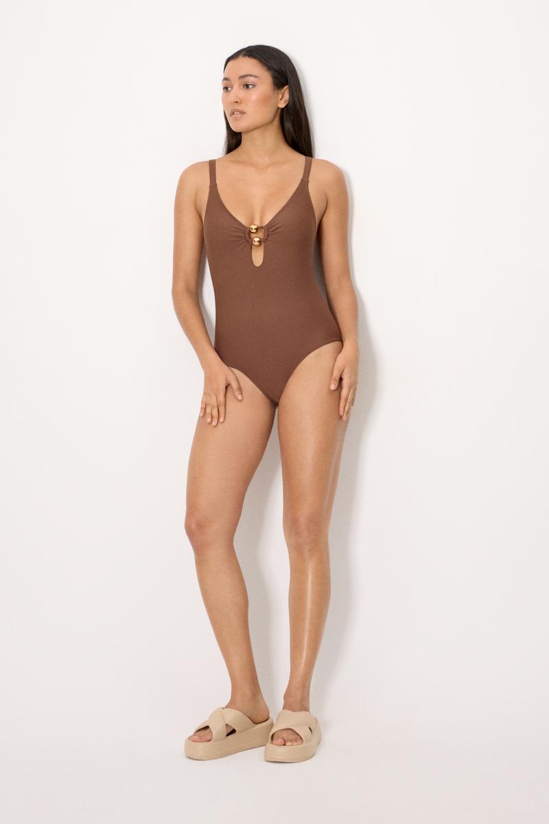 YSABEL-COSTUME INTERO NODO ORO MARRONE