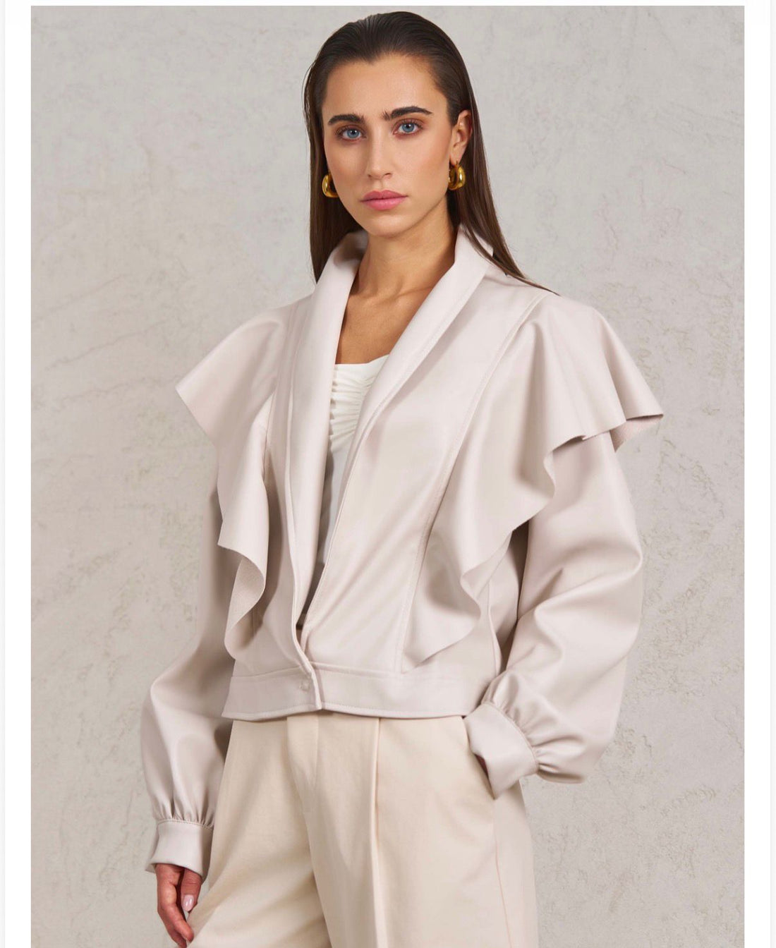 DELLE-GIACCA ROUGE ECOPELLE